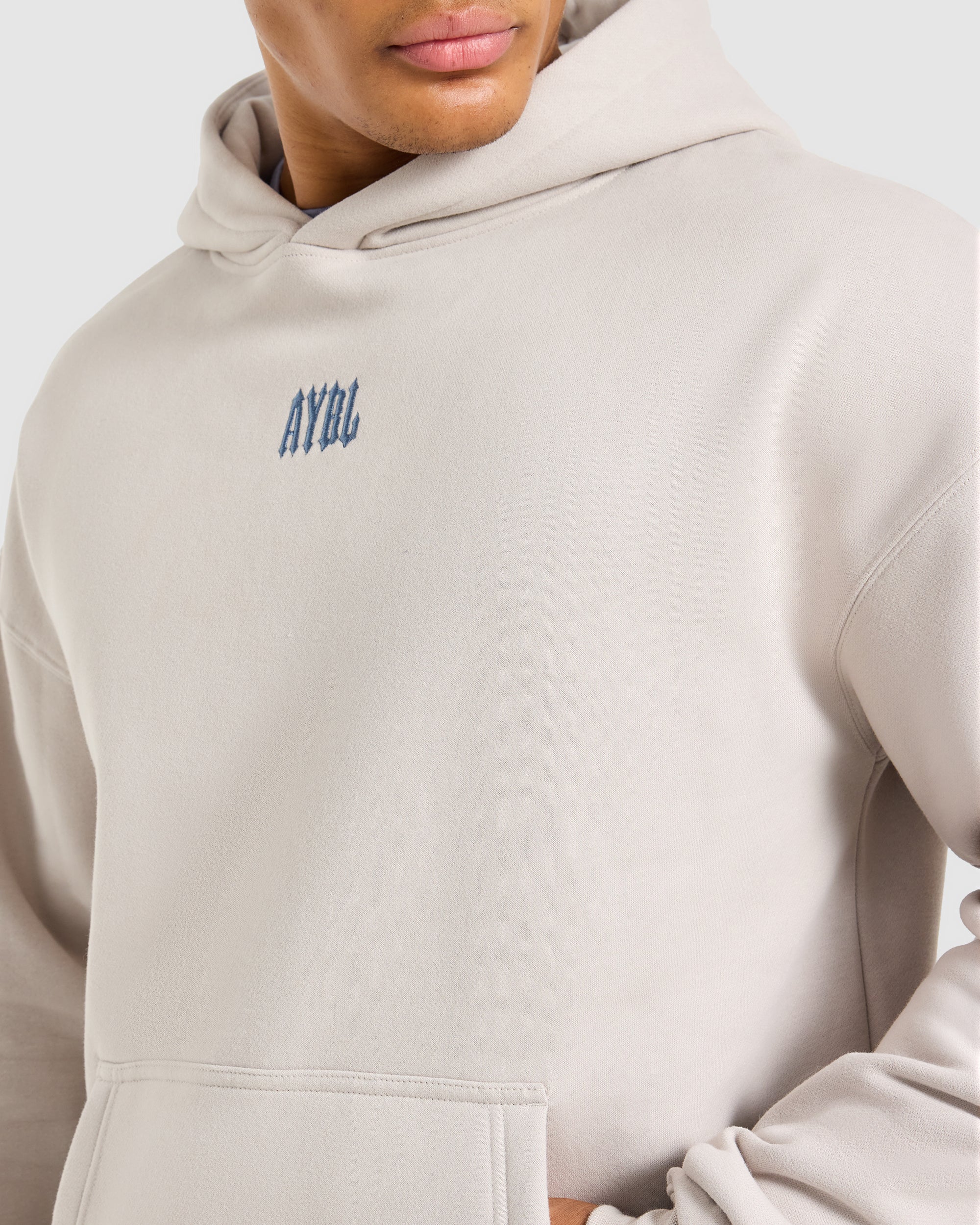 AYBL Iron Club Oversized Hoodie - Cloud Grey