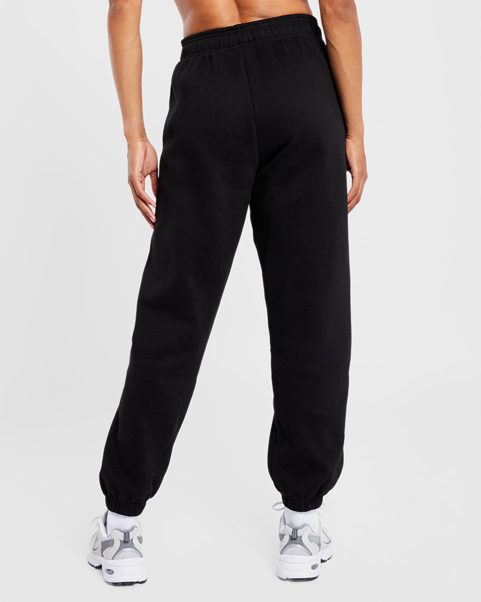 Varsity Oversized Joggers - Black