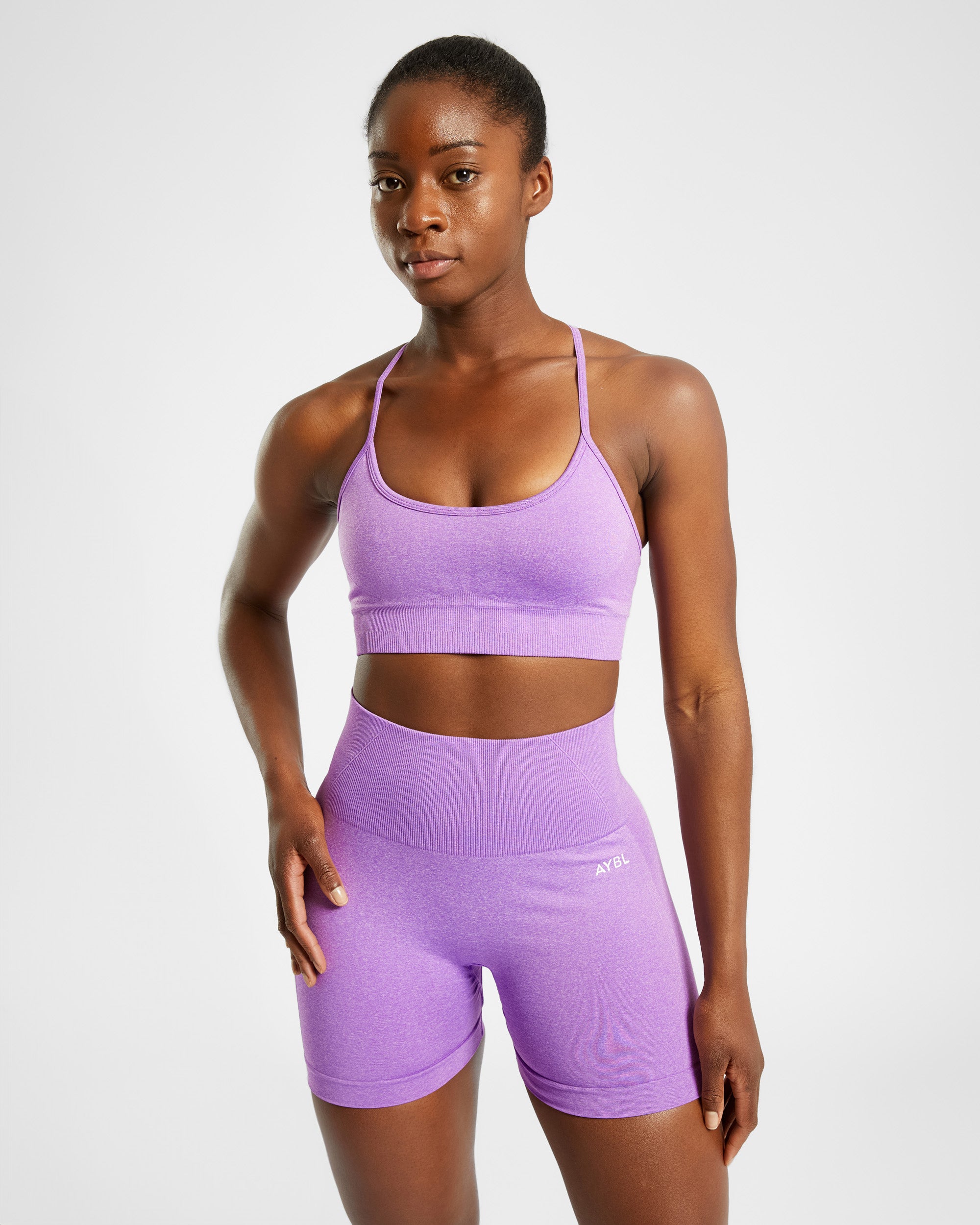 Empower Seamless Sports Bra - Purple Marl