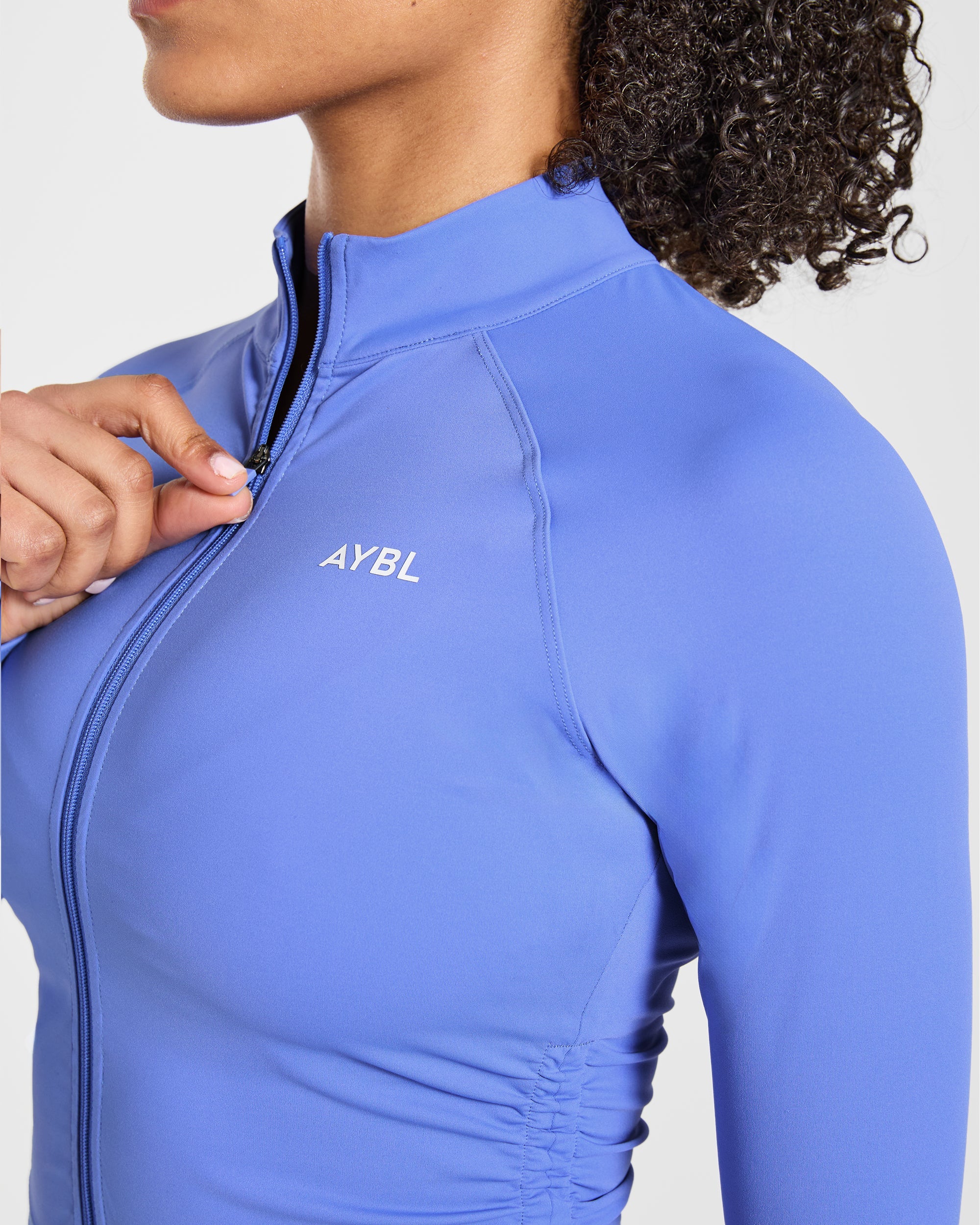 Physique Zip Up Jacket - Cornflower Purple