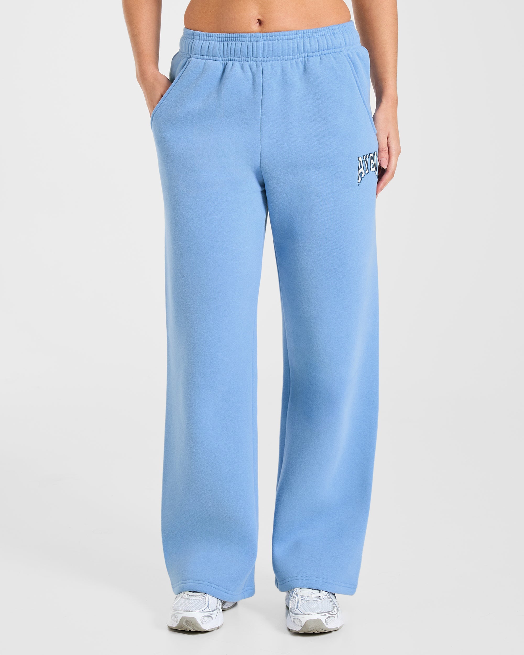 AYBL Club Oversized Straight Leg Joggers - Blue