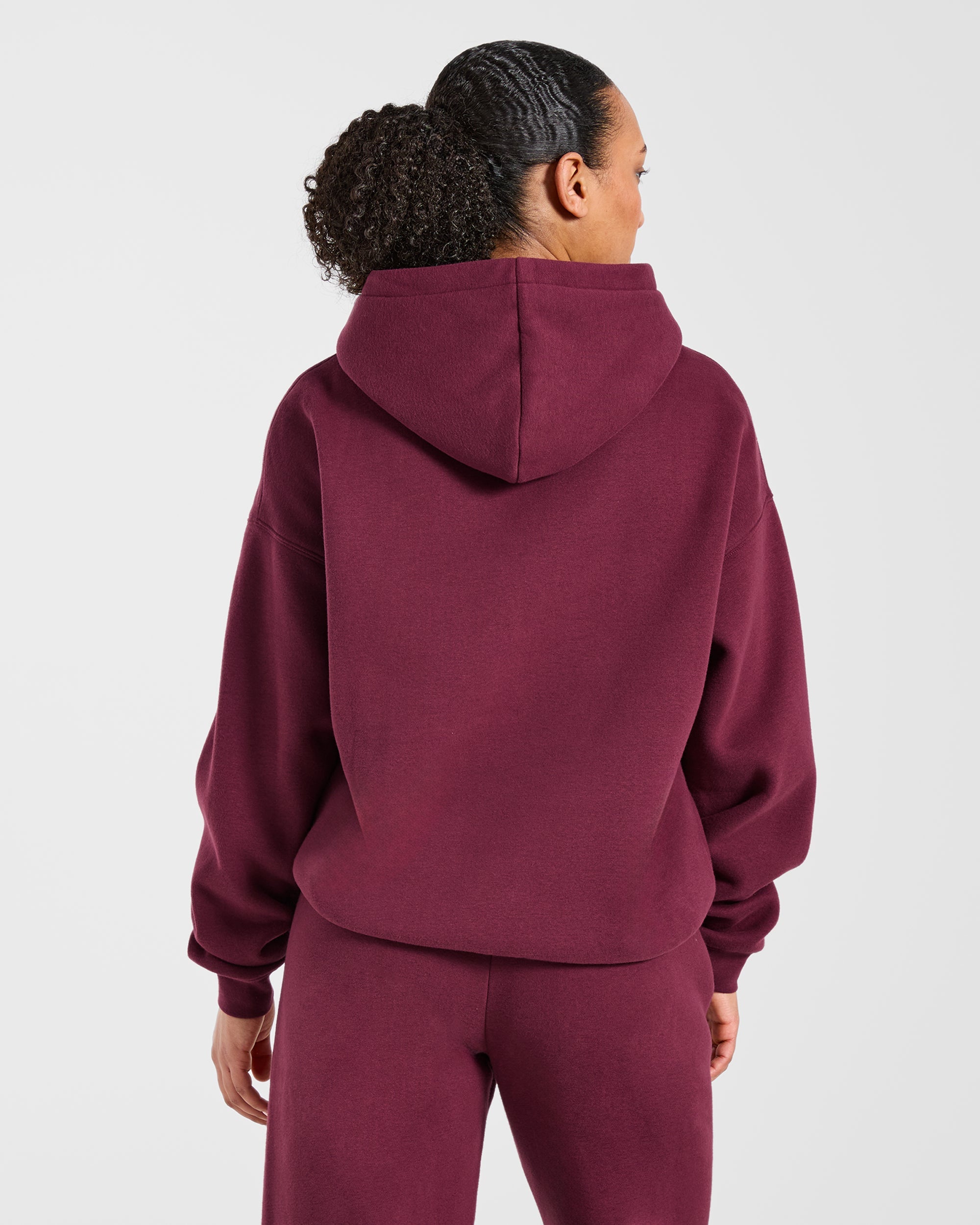 AYBL Club Oversized Hoodie - Burgundy/Pink
