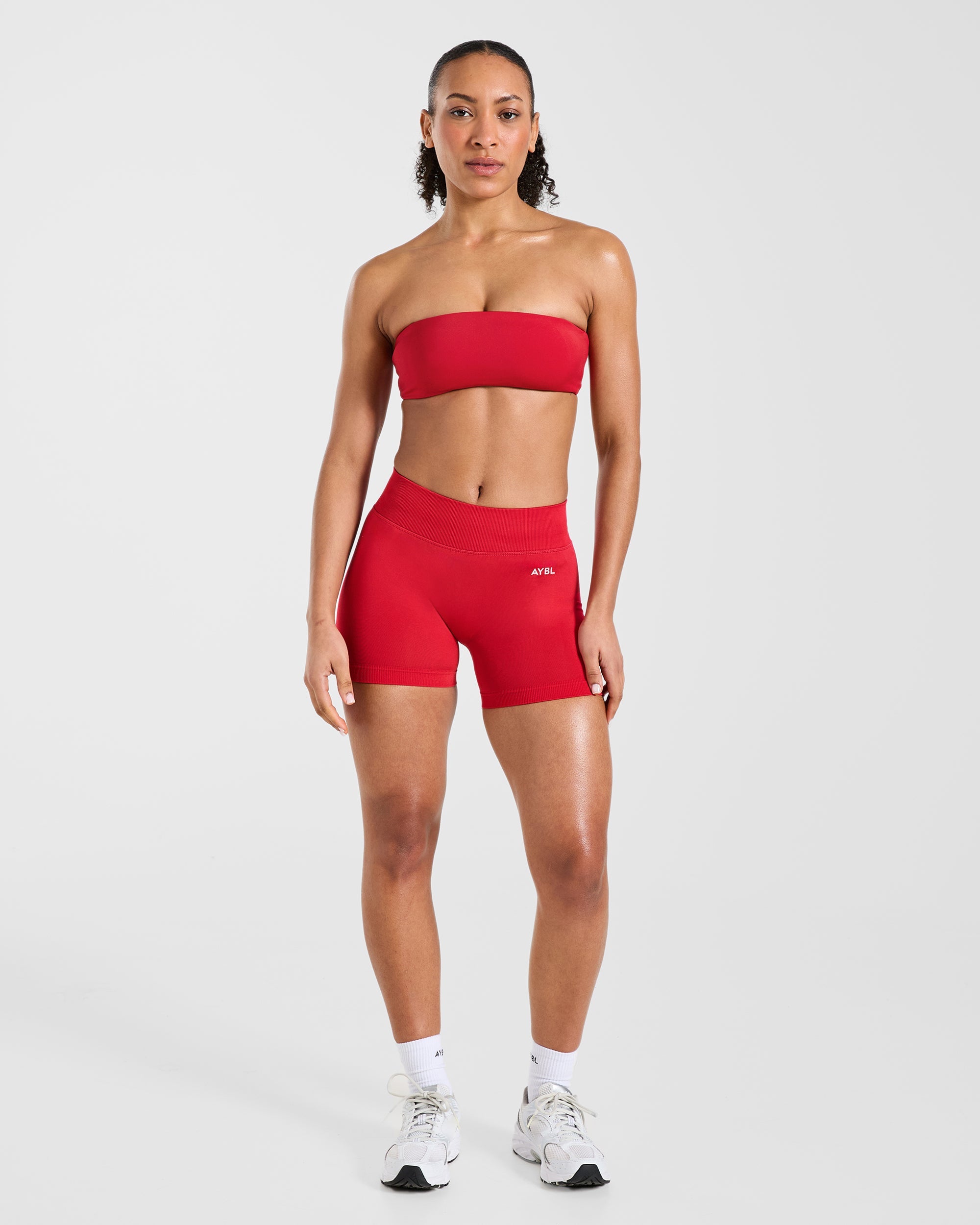 Essential Bandeau Sports Bra - Raspberry
