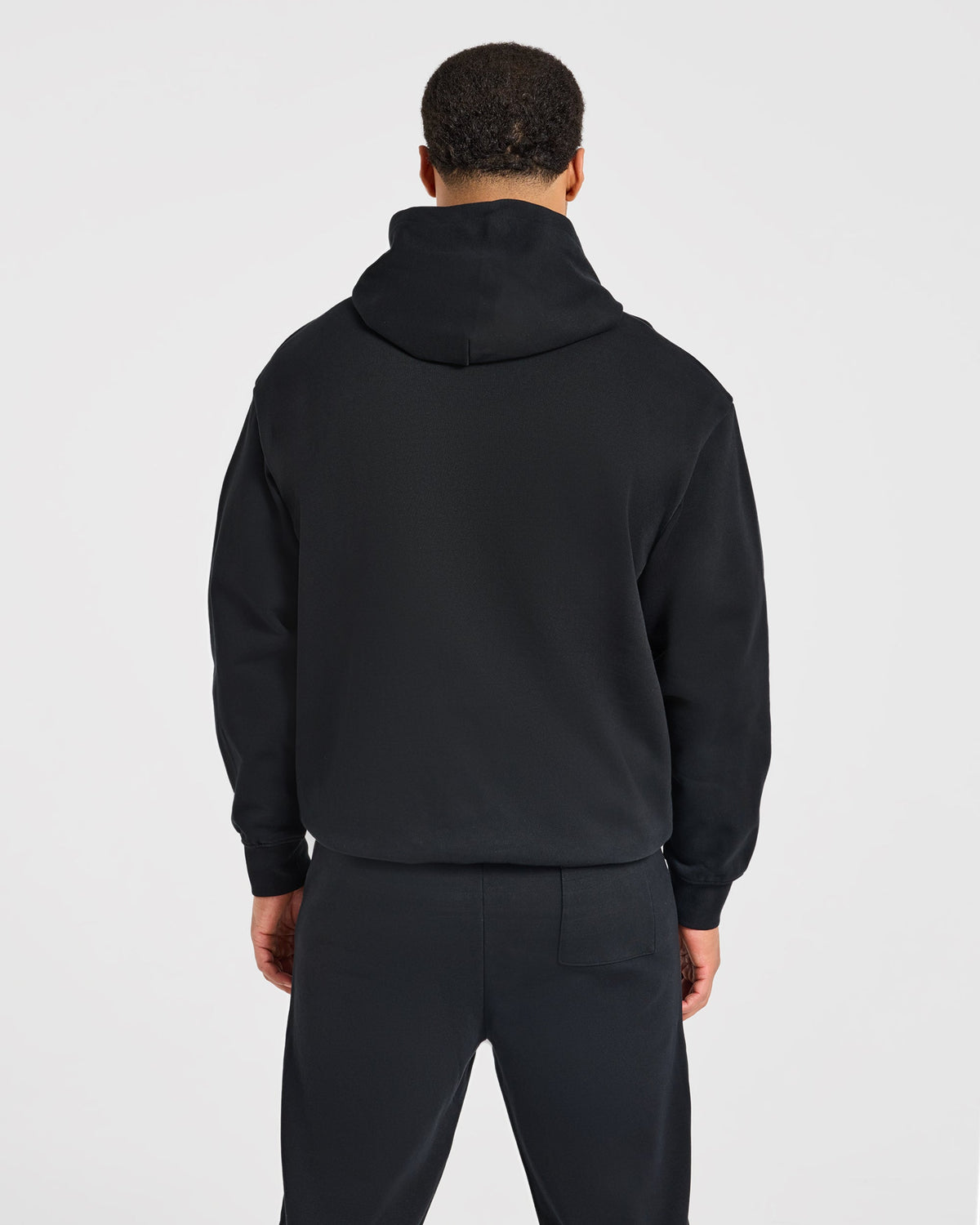 Effortless Oversized Hoodie - Black