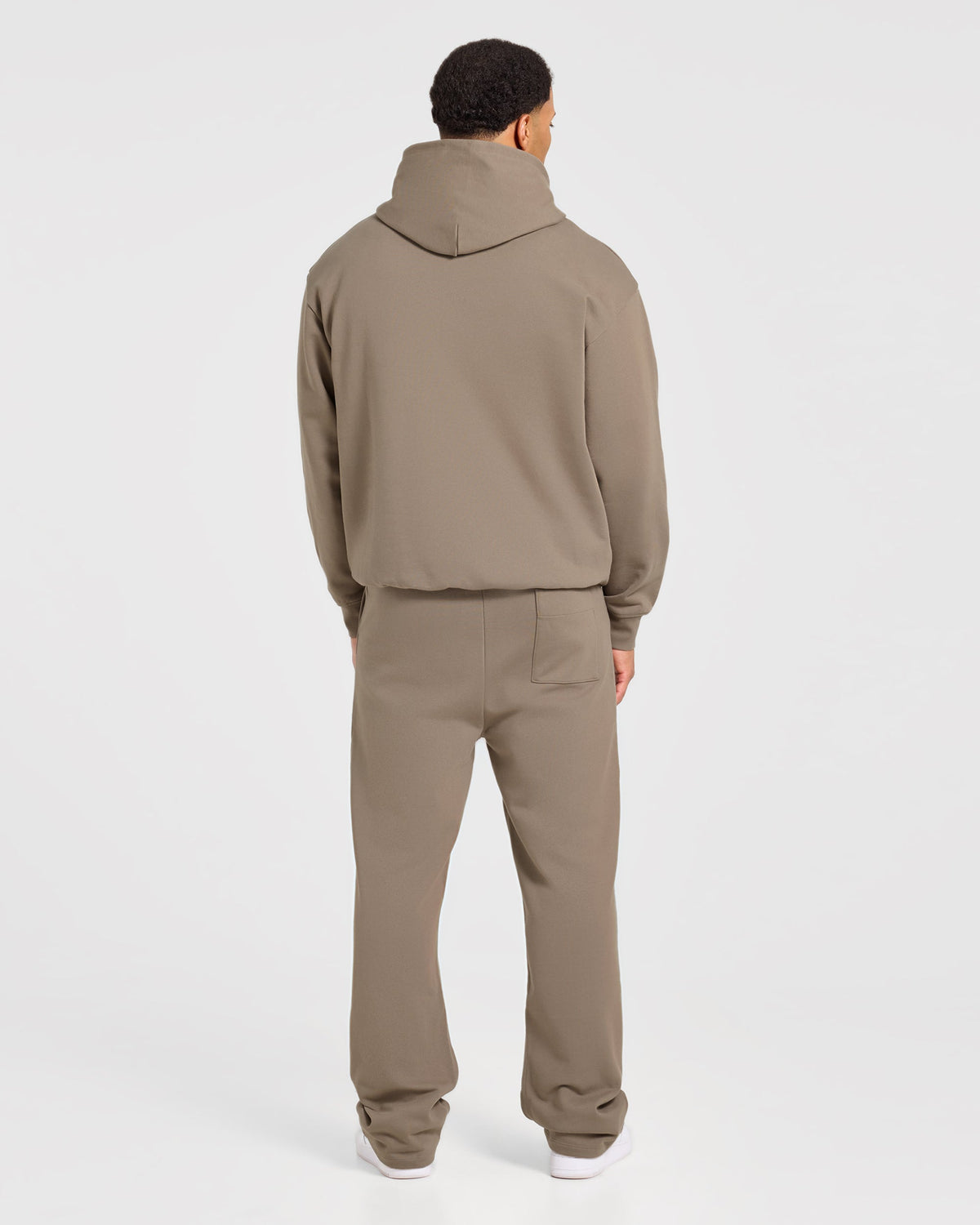 Effortless Oversized Straight Leg Joggers - Deep Ecru