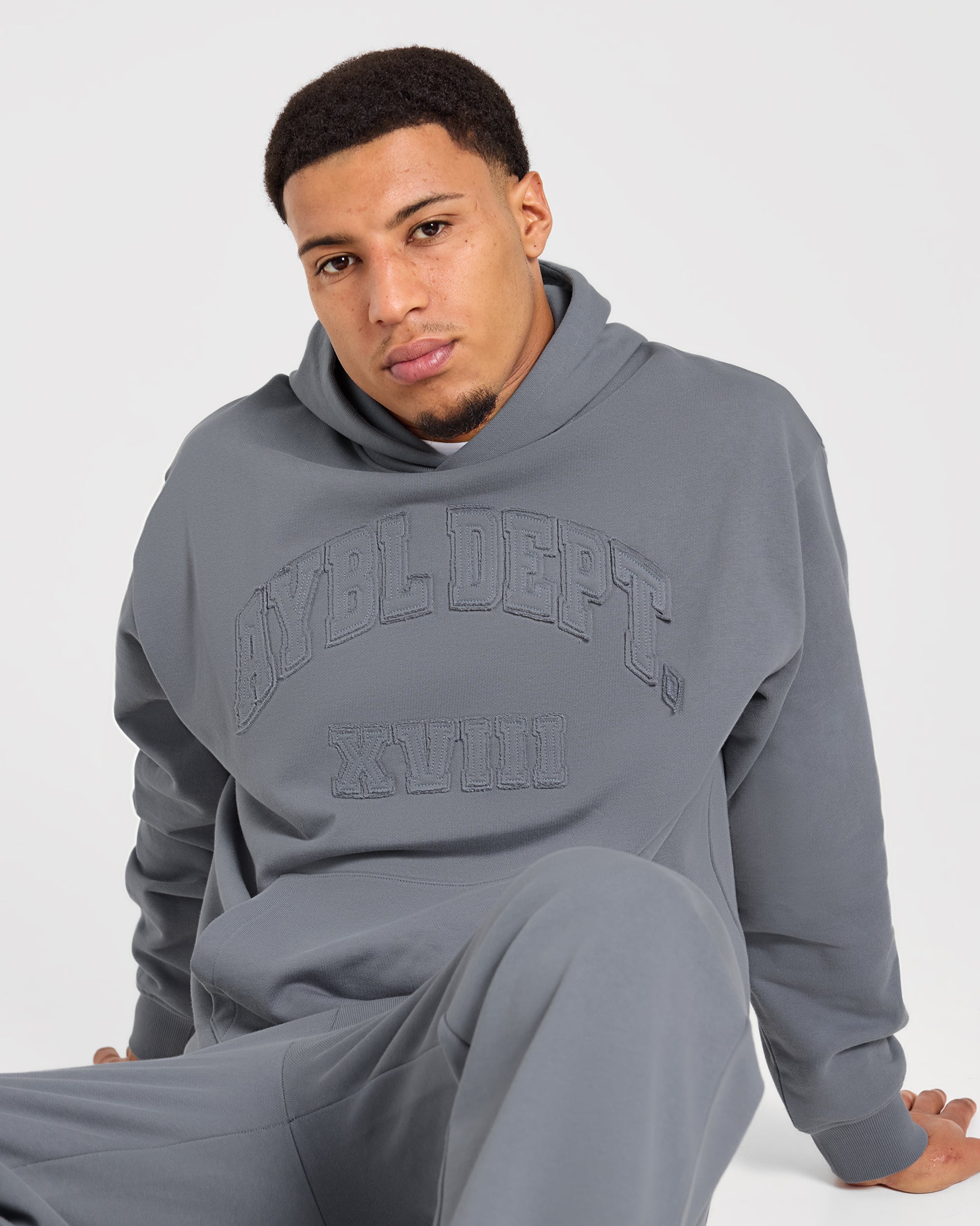 Effortless Oversized Hoodie - Deep Slate