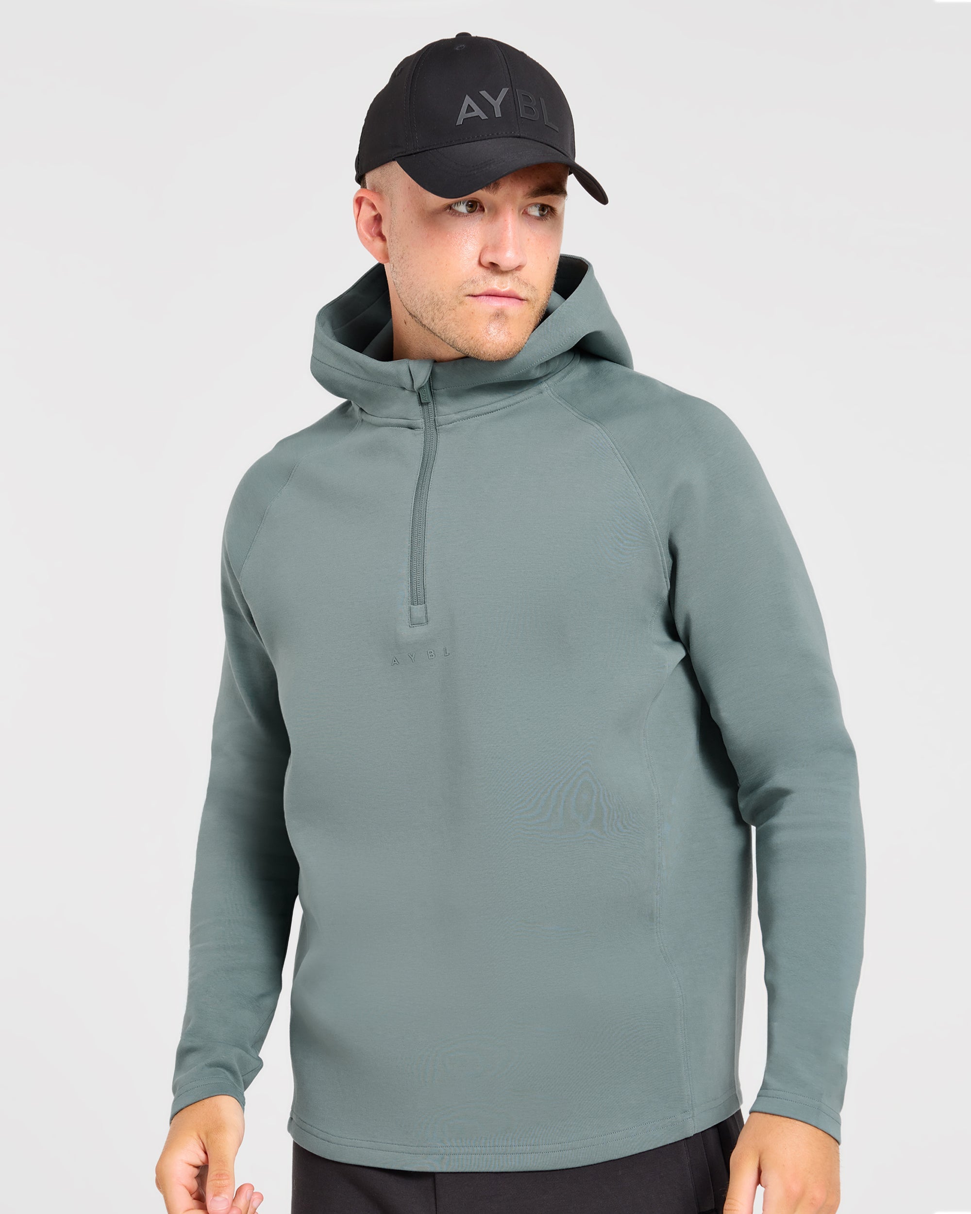 Reinforce Performance 1/2 Zip Pullover - Muted Teal