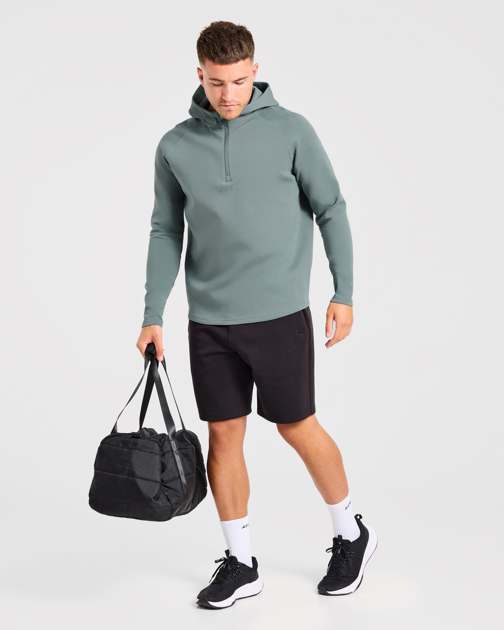 Reinforce Performance 1/2 Zip Pullover - Muted Teal