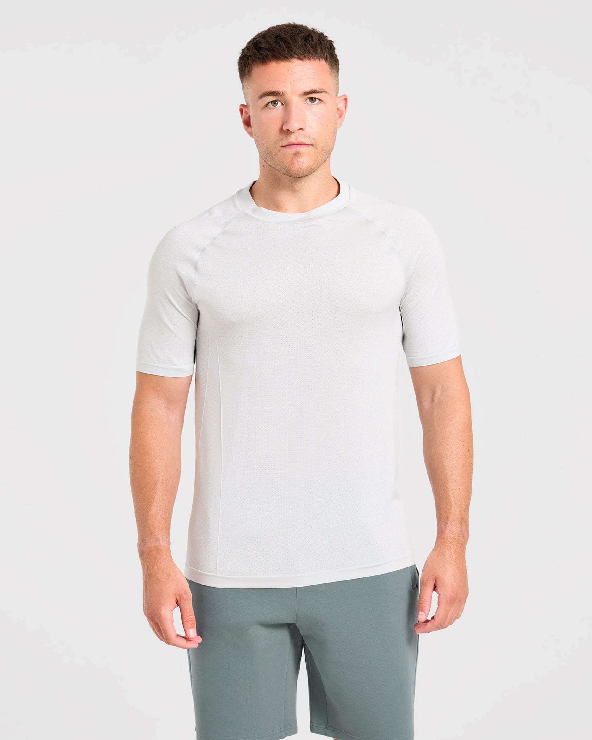 Reinforce Performance Seamless T Shirt - Light Stone Grey