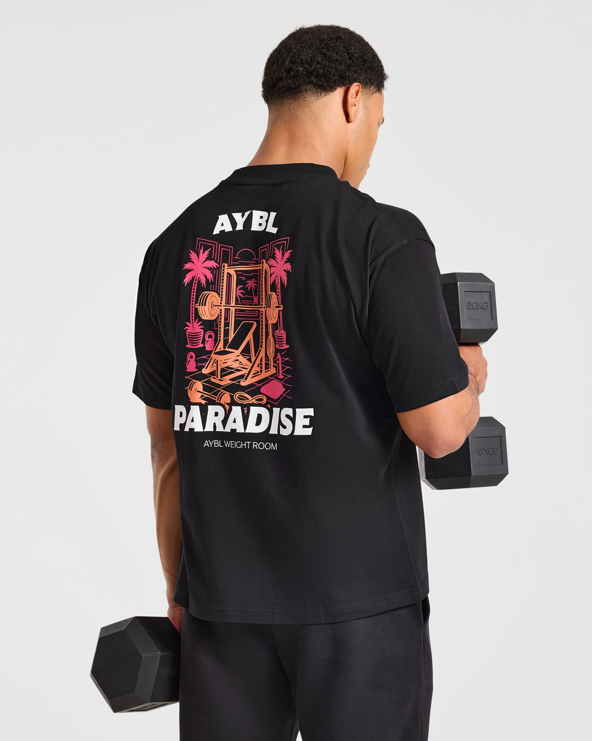 Iron Paradise Oversized T Shirt - Black