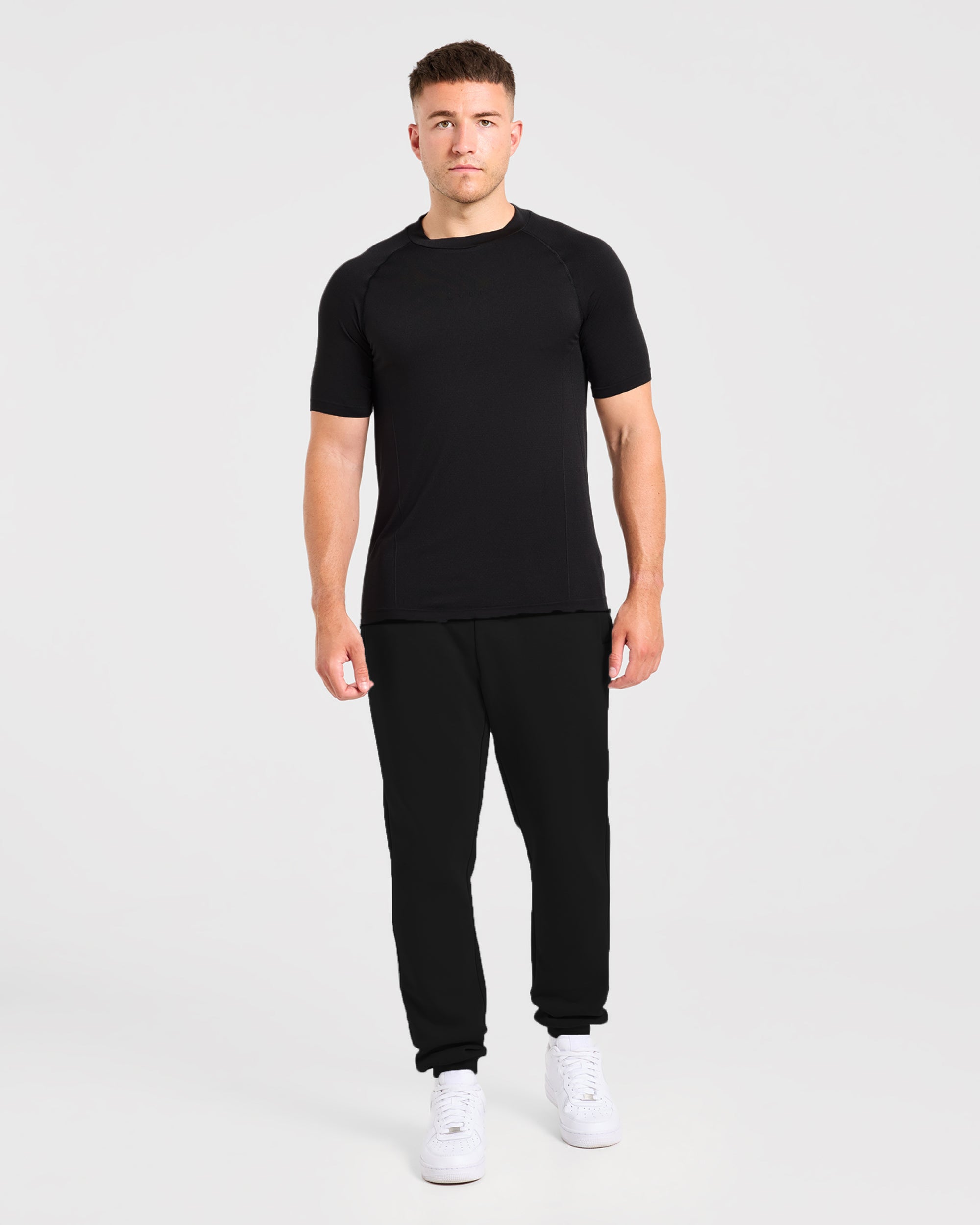 Reinforce Performance Seamless T Shirt - Black
