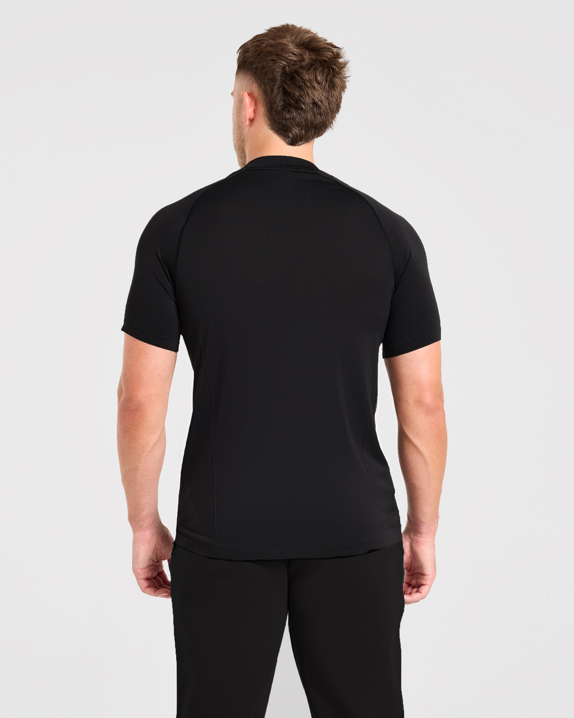 Reinforce Performance Seamless T Shirt - Black
