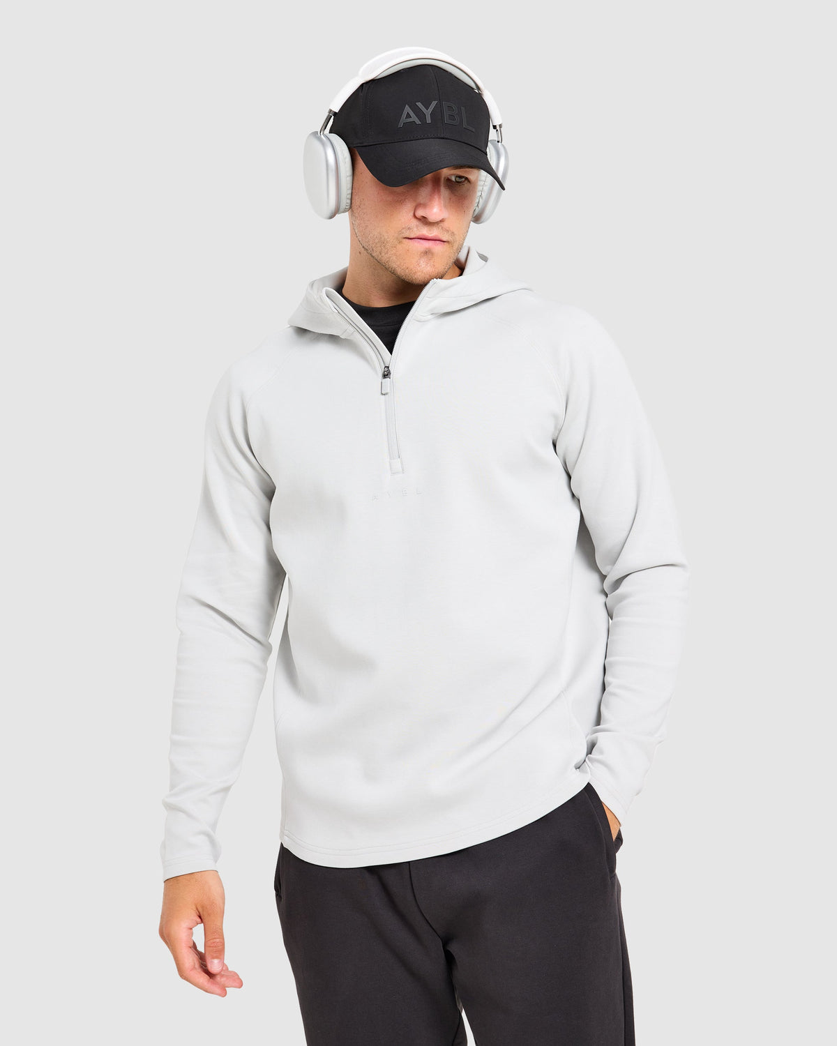 Reinforce Performance 1/2 Zip Pullover - Light Stone Grey