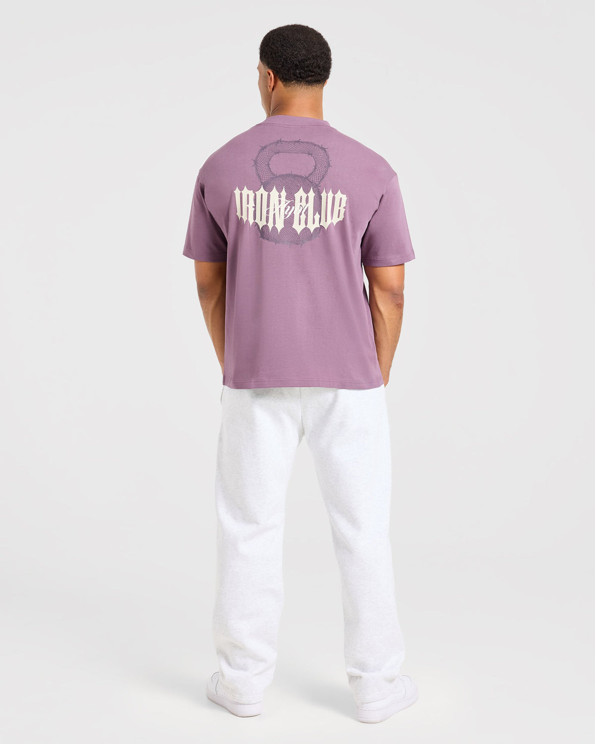 AYBL Iron Club Kettlebell Oversized T Shirt - Midnight Purple