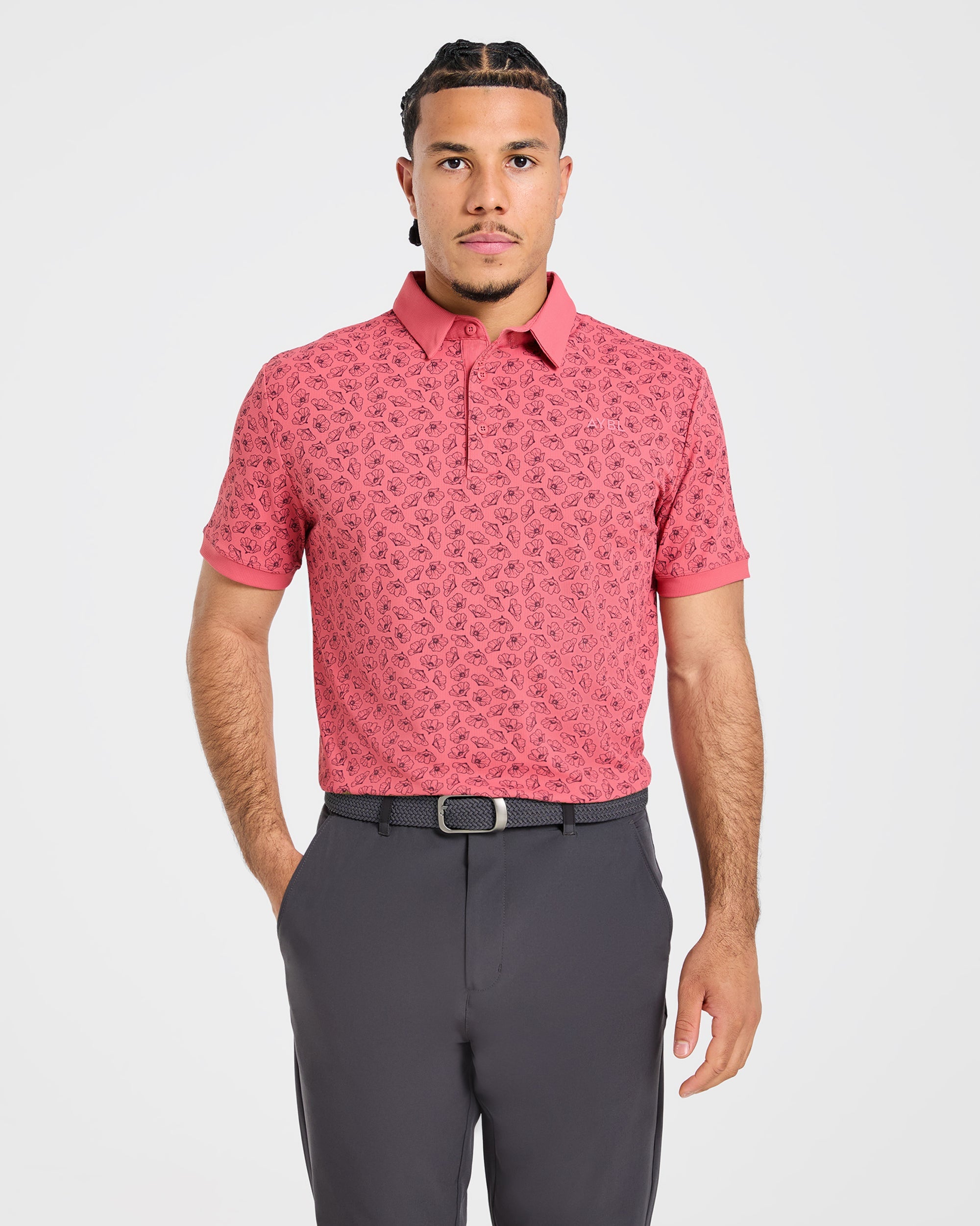 Precision Camellias Polo - Red