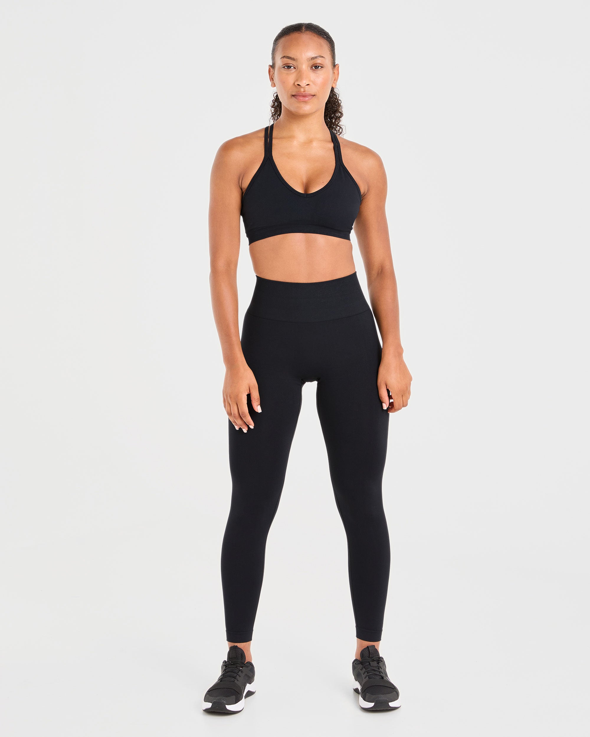 Power Seamless Sports Bra - Black