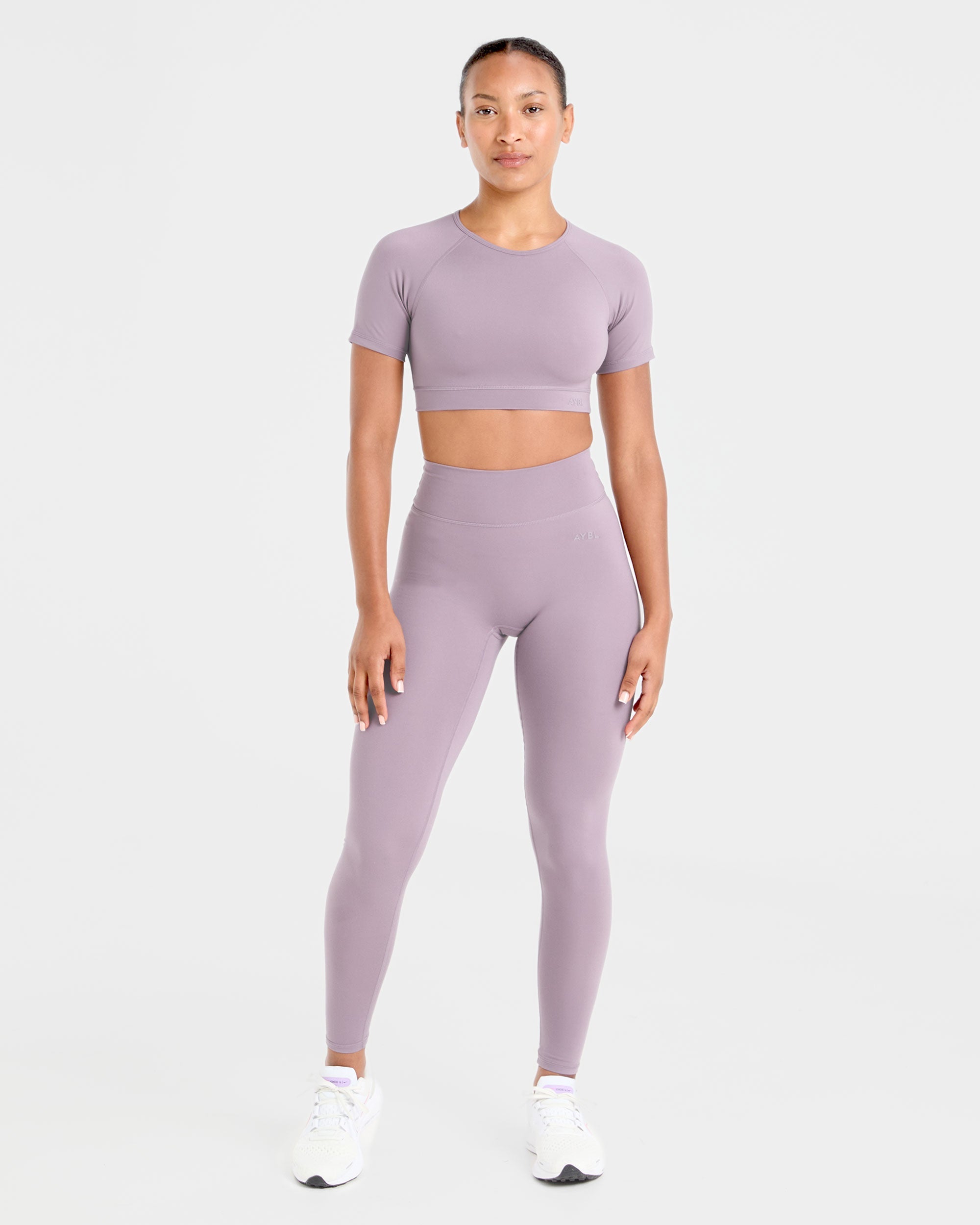 Staple Crop Top - Mauve Purple