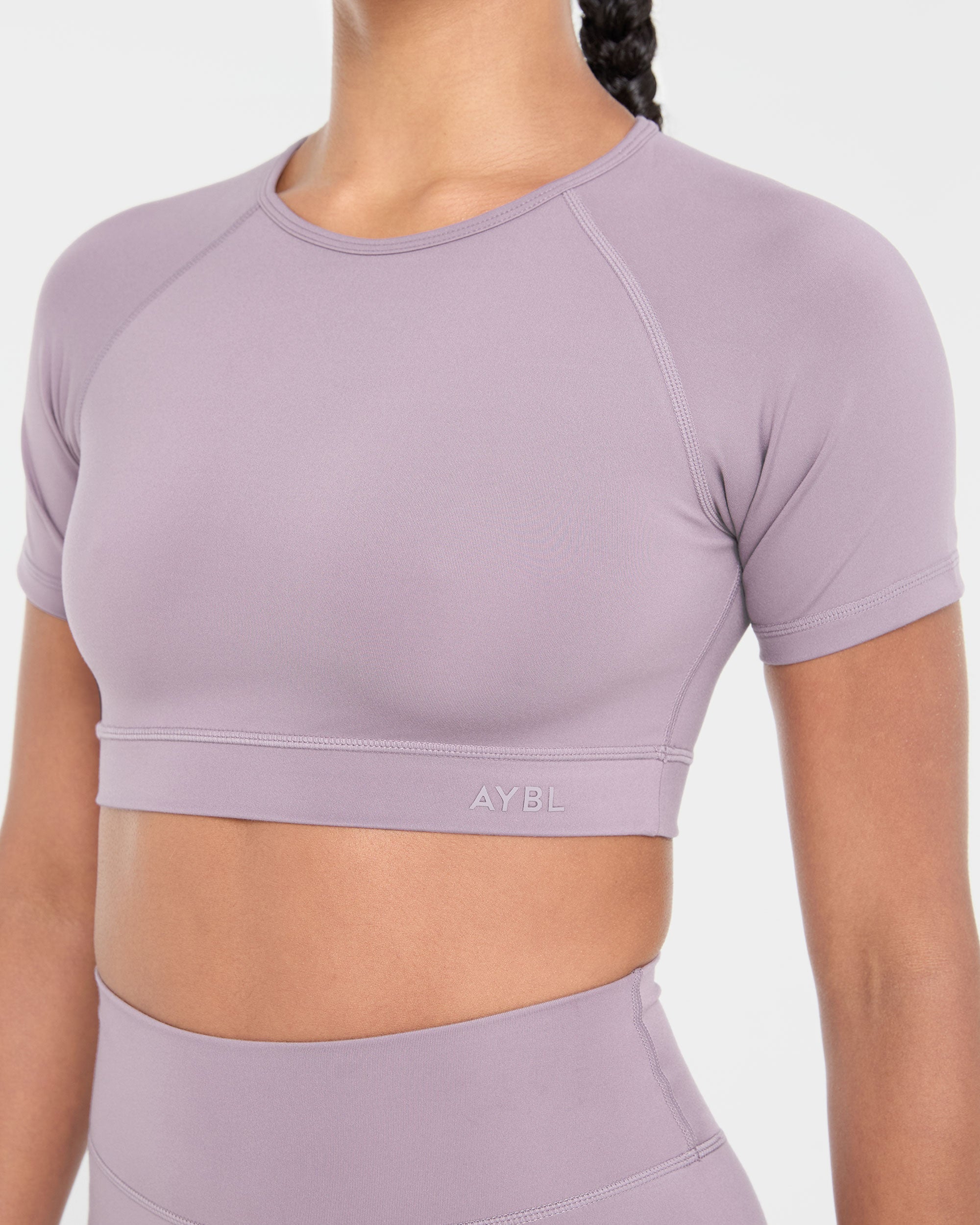 Staple Crop Top - Mauve Purple