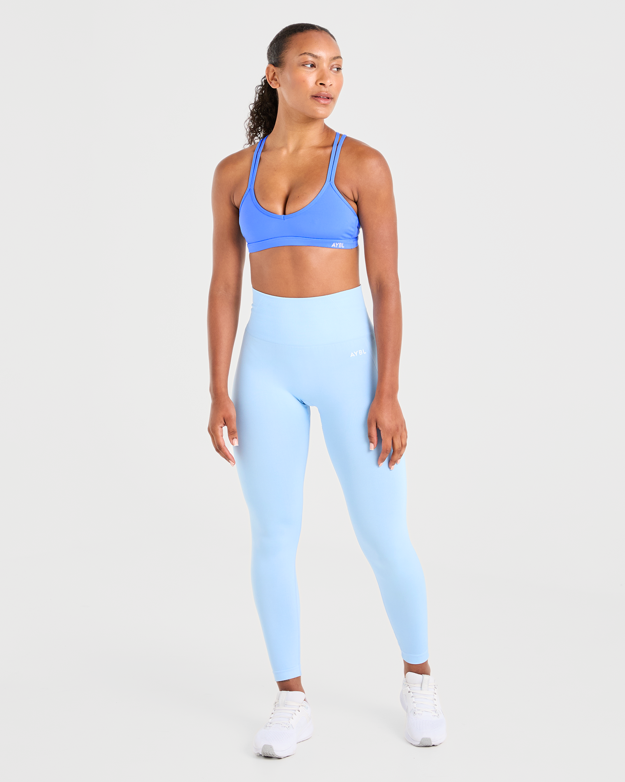 Essential Strappy Sports Bra - Summer Blue