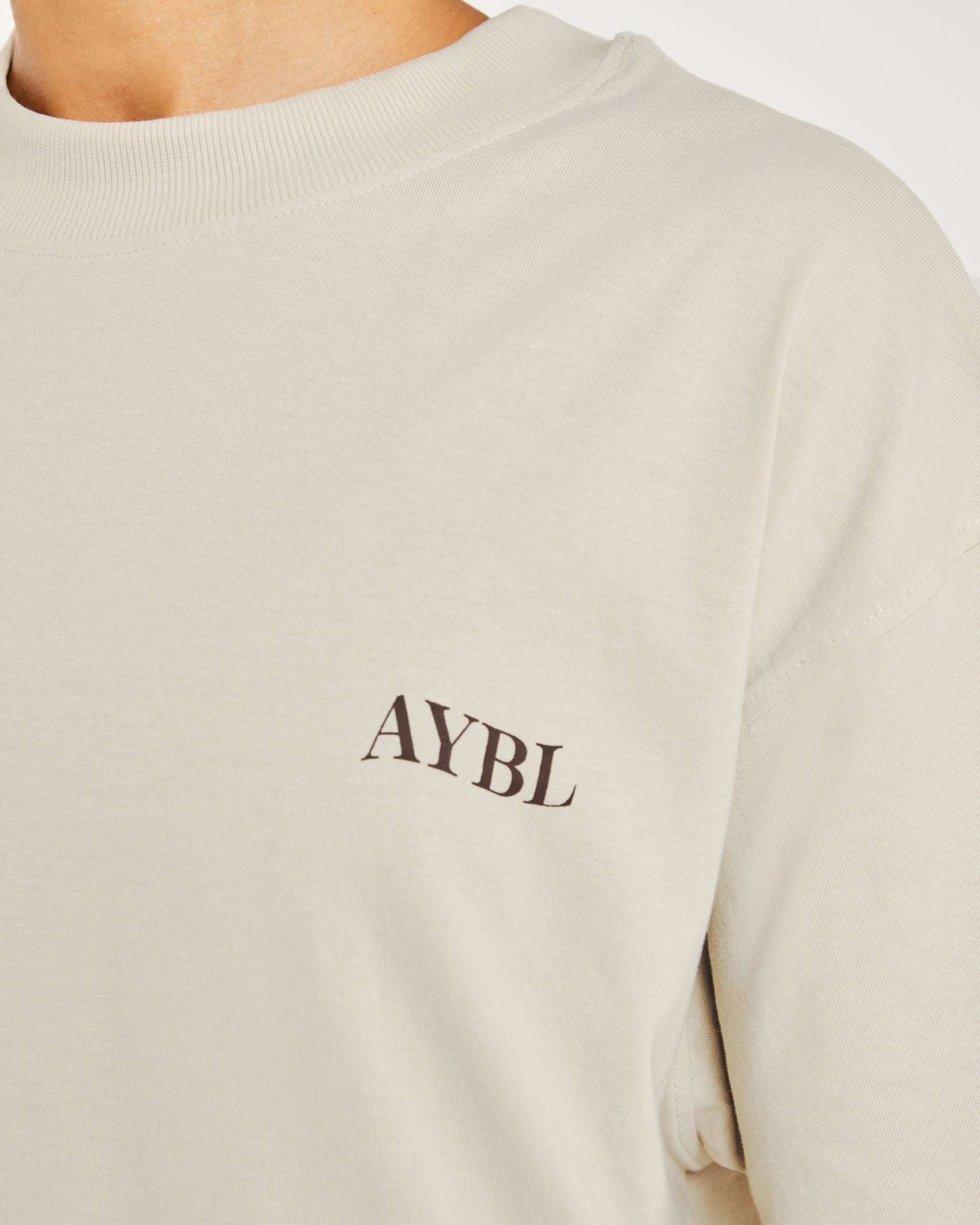 Be Good To Yourself Oversized T Shirt - Beige/Brown