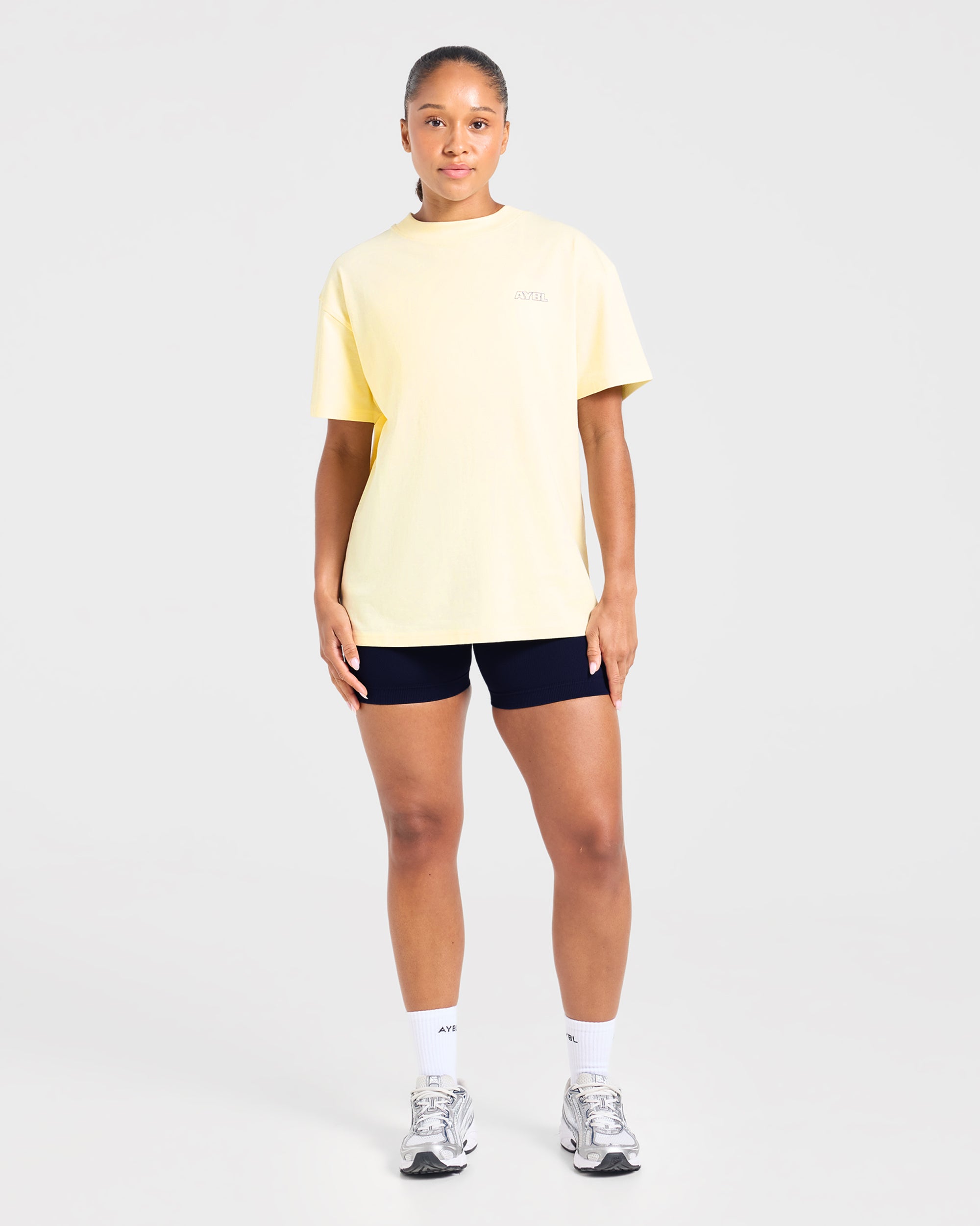 Heavy Lift Club Oversized T Shirt - Butter Yellow