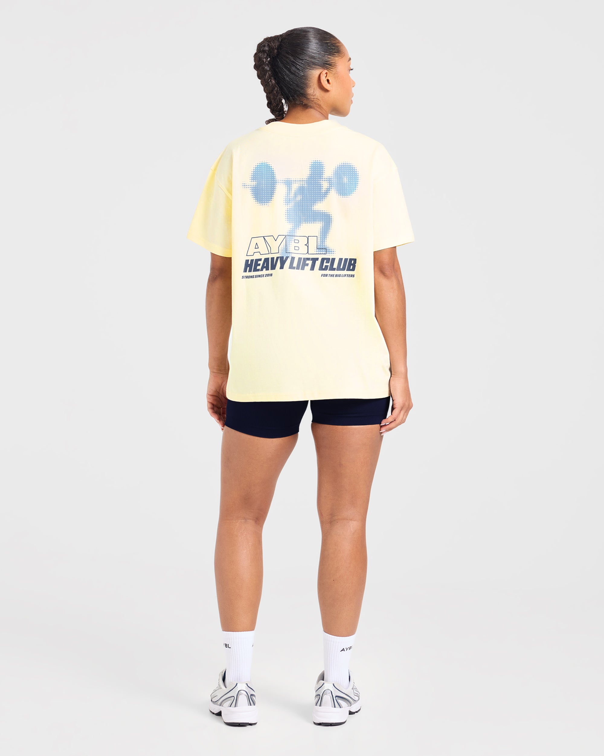Heavy Lift Club Oversized T Shirt - Butter Yellow