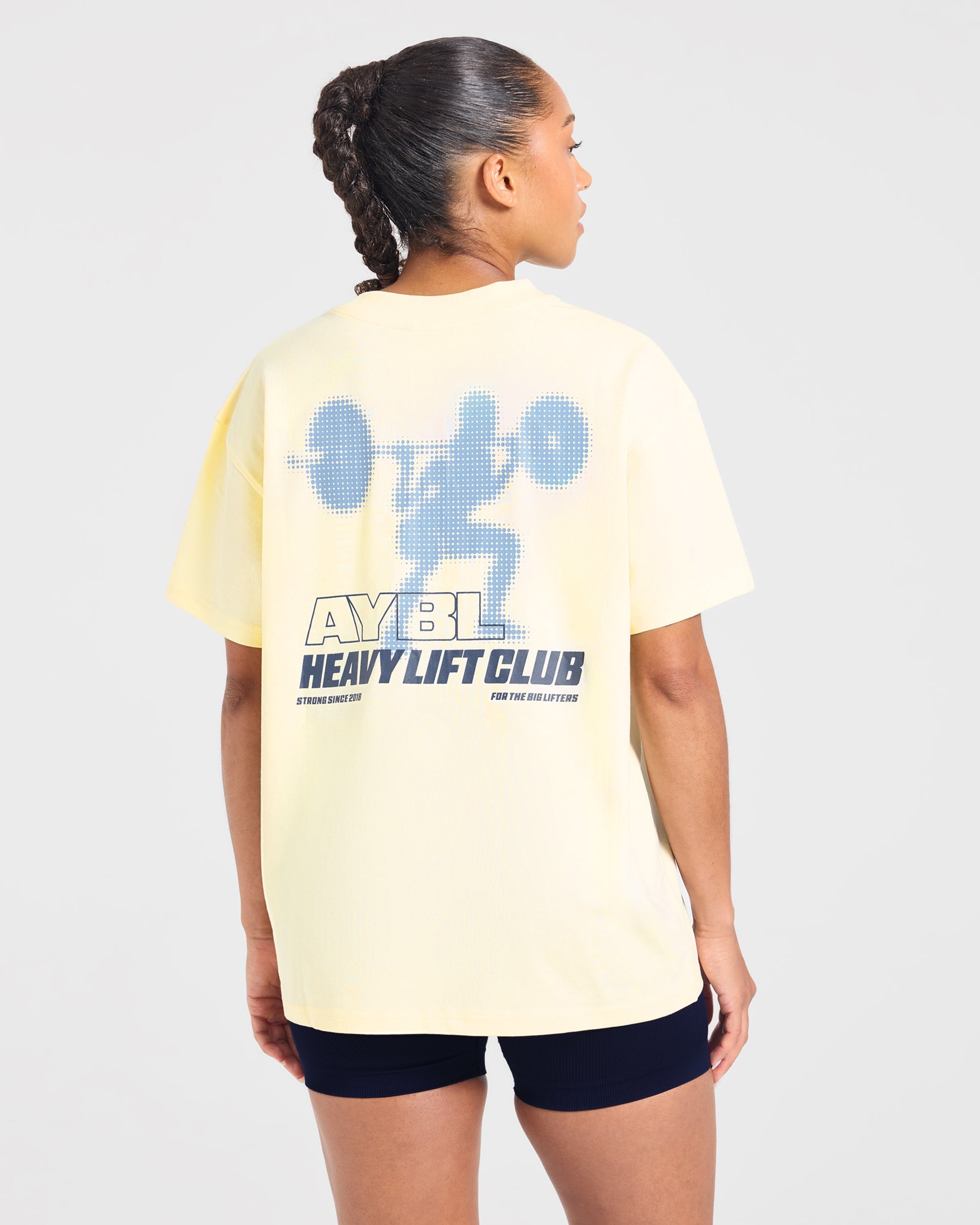 Heavy Lift Club Oversized T Shirt - Butter Yellow