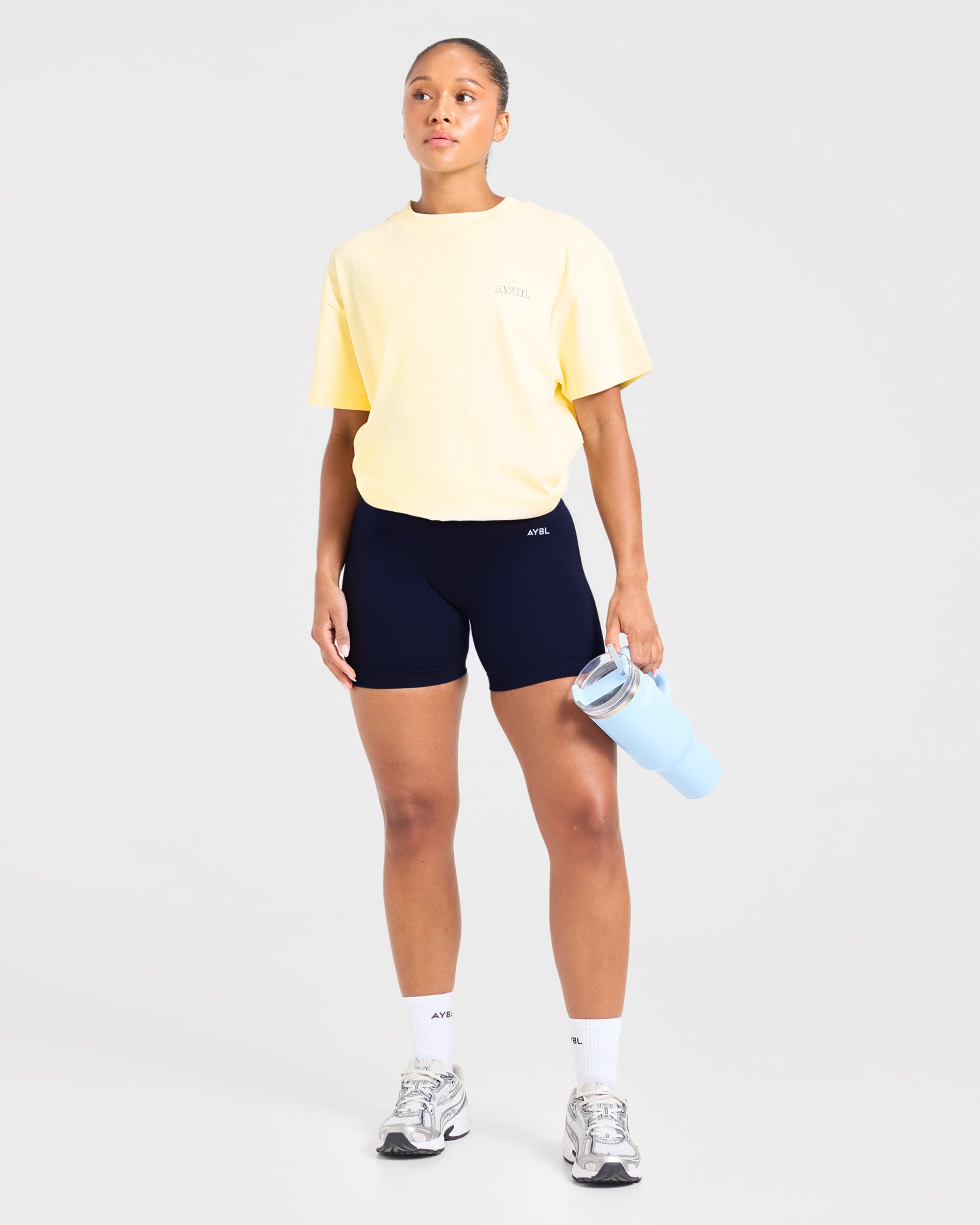 Heavy Lift Club Oversized T Shirt - Butter Yellow