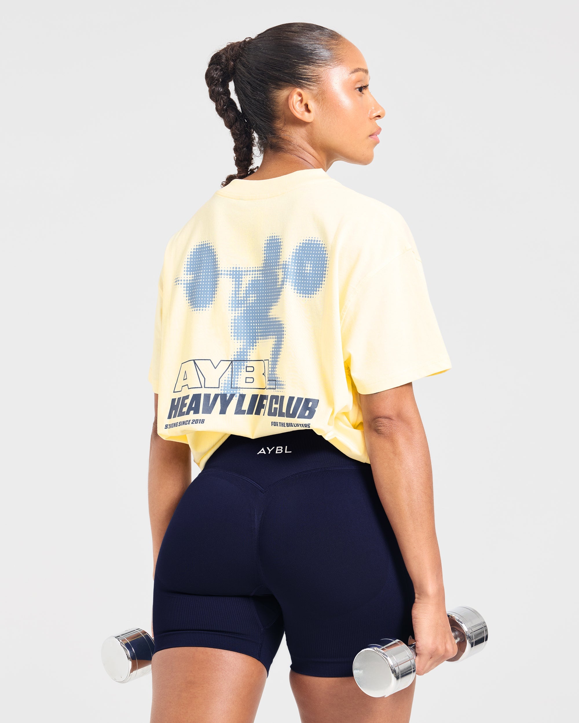 Heavy Lift Club Oversized T Shirt - Butter Yellow