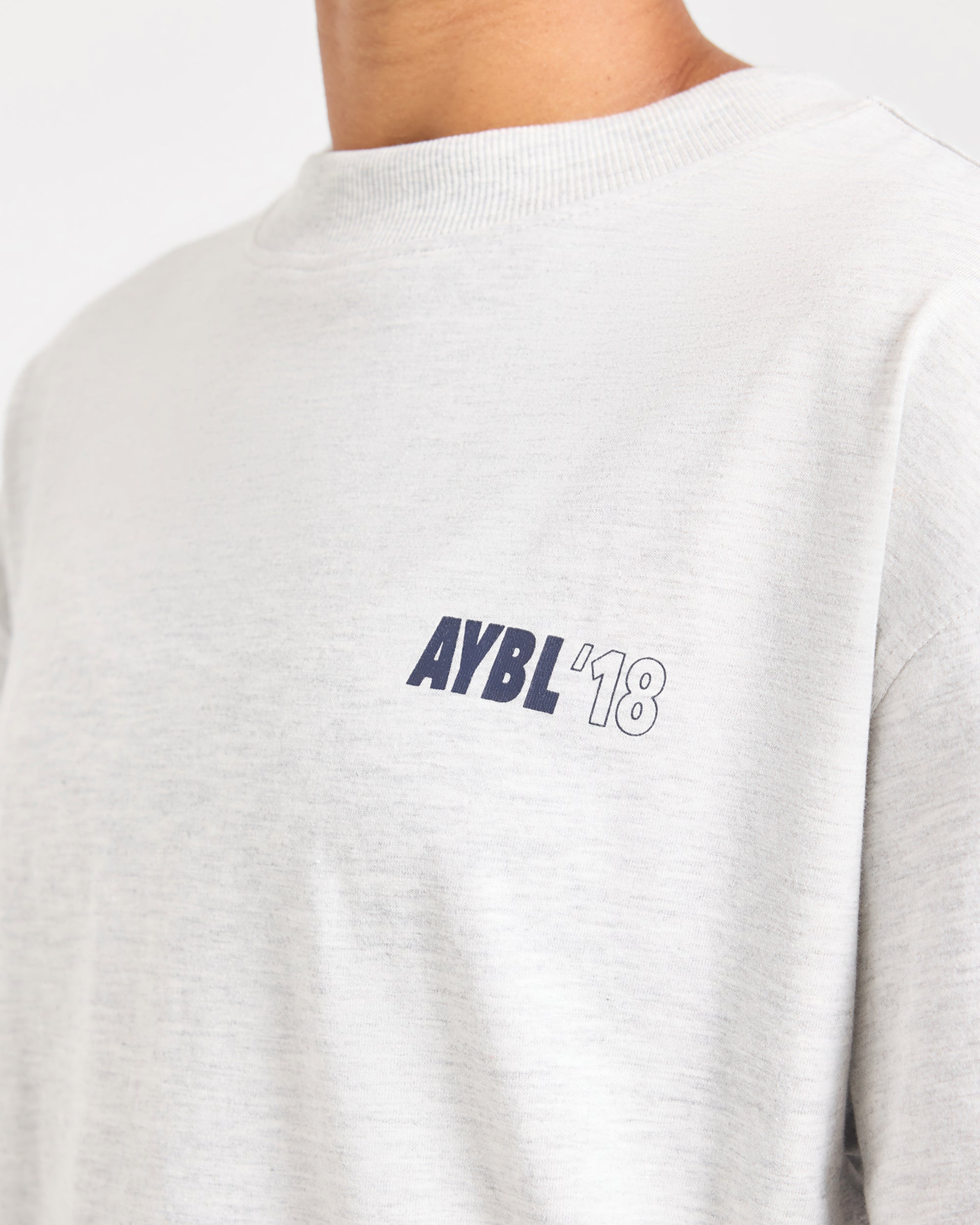 AYBL Run Oversized T Shirt - Heather Grey