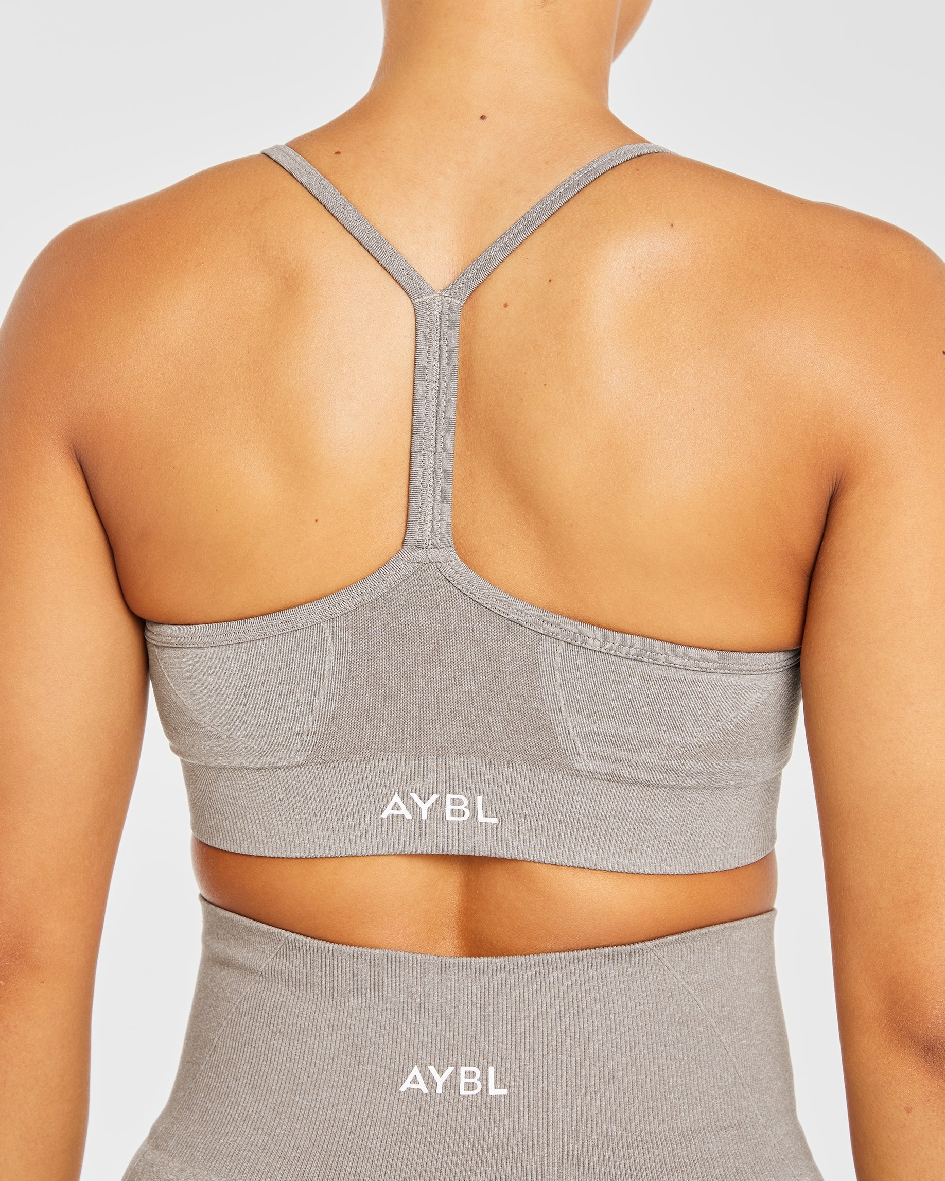 Empower Seamless Sports Bra - Taupe Marl