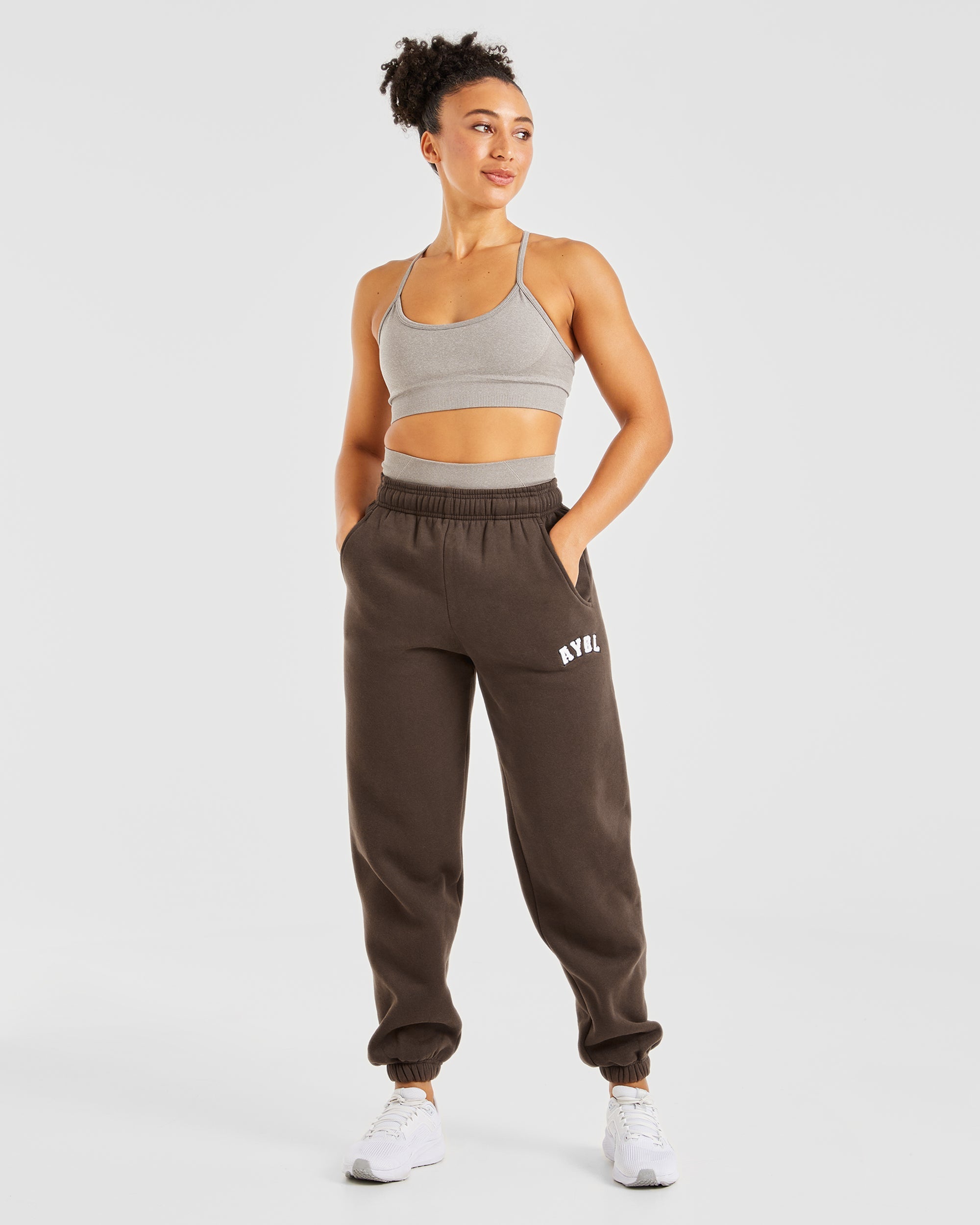 Nahtloser Sport-BH „Empower“ – Taupe meliert