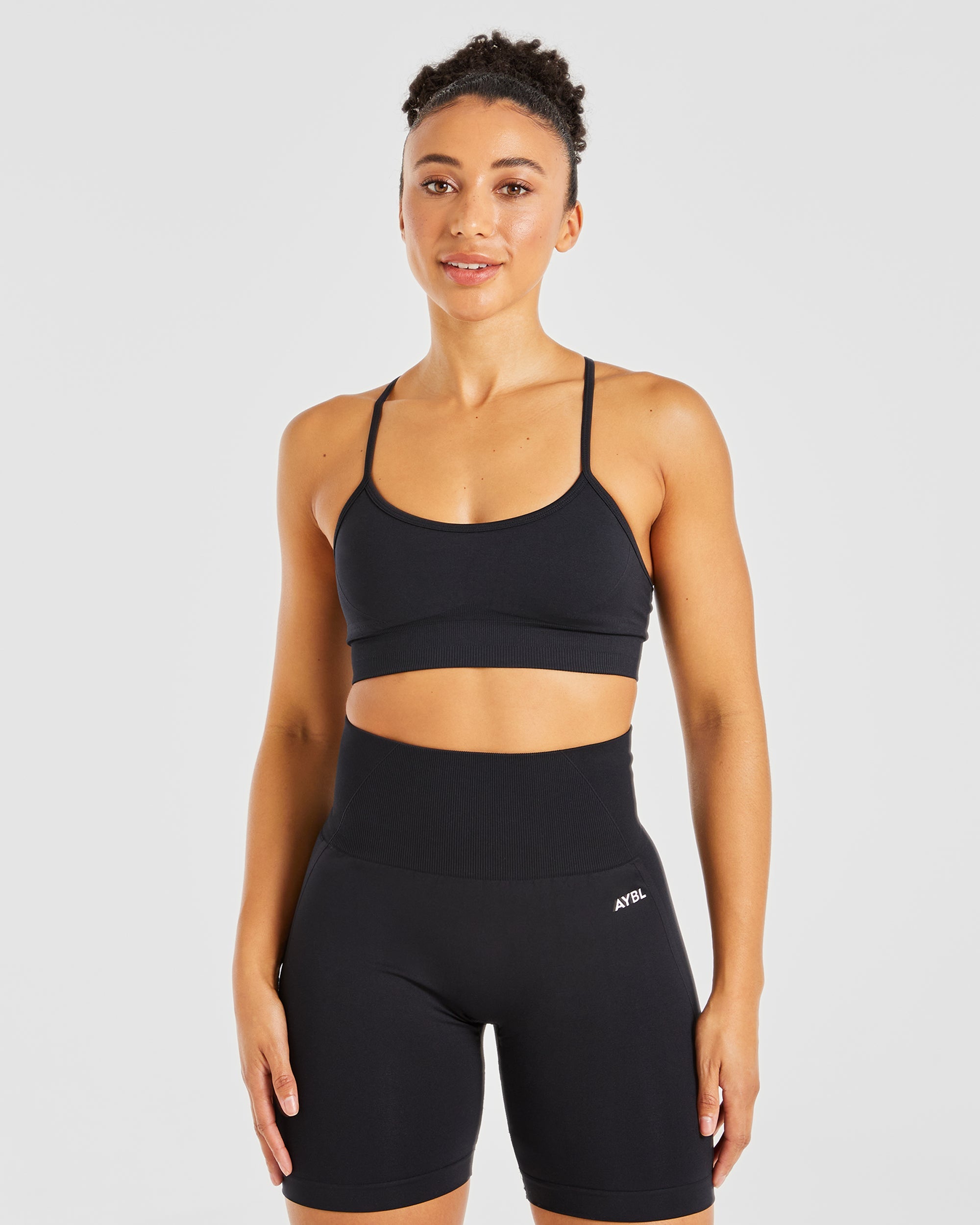 Empower Nahtloser Sport-BH – Schwarz