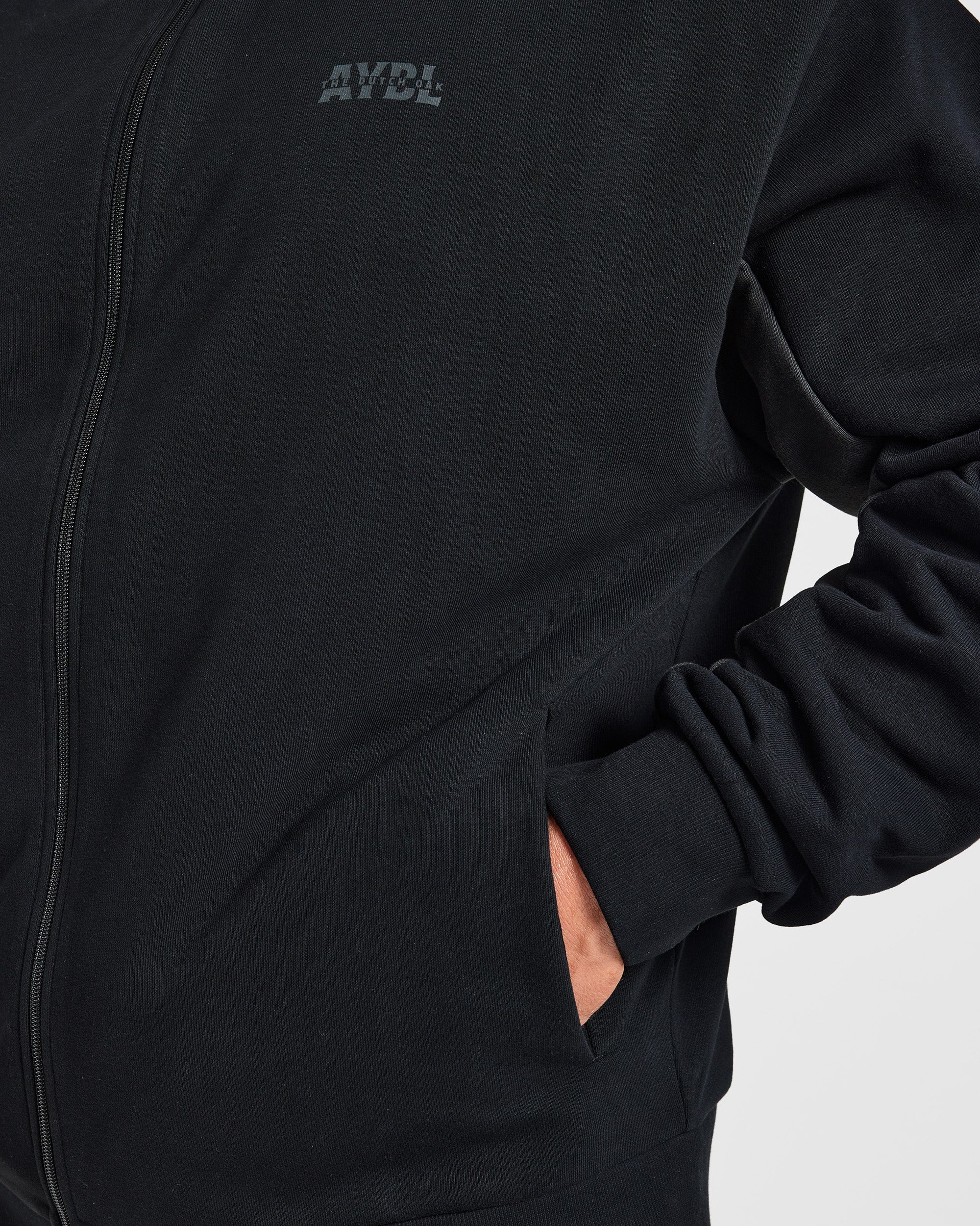 Wesley Vissers x Oversized Zip Up Hoodie - Black