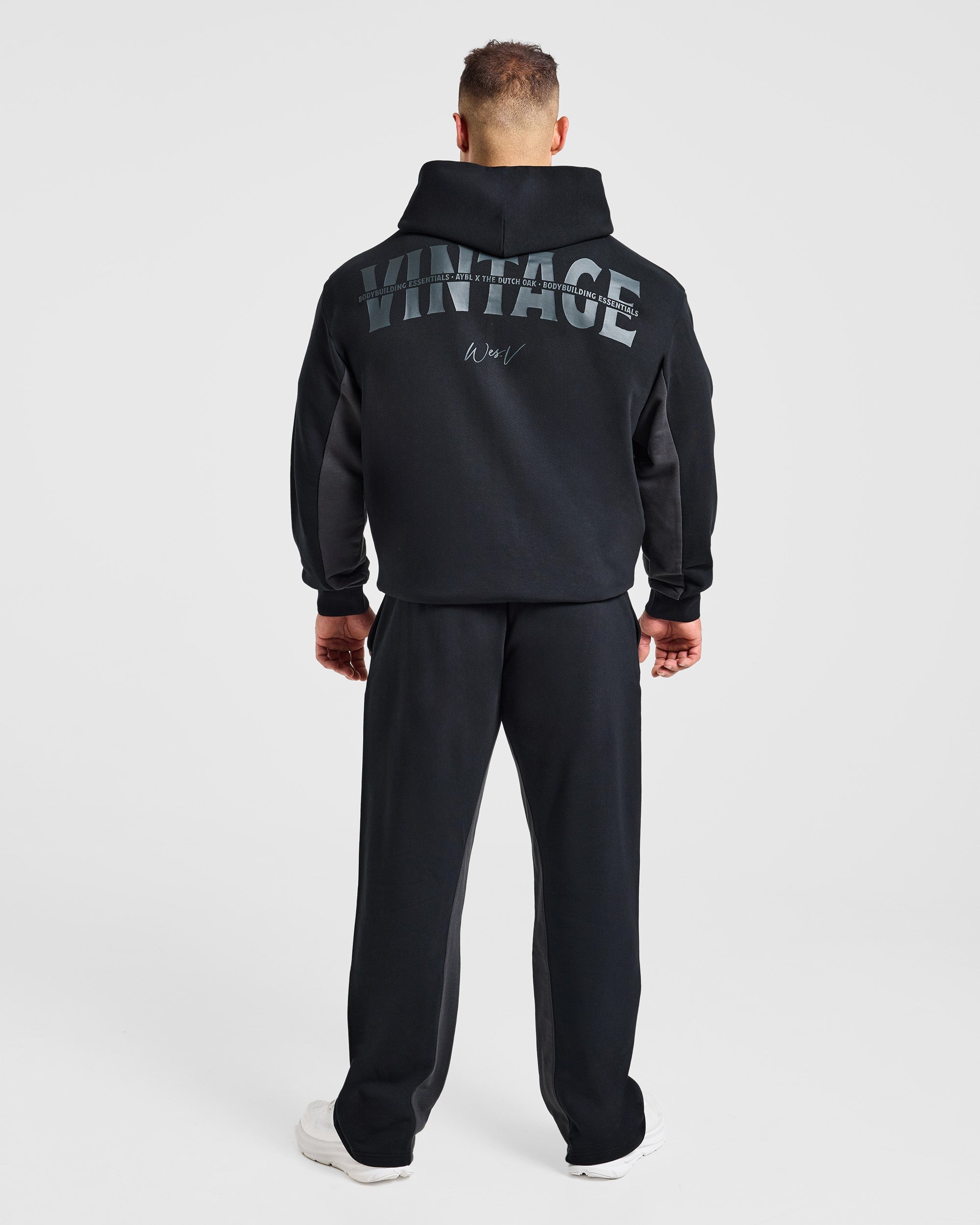 Wesley Vissers x Oversized Straight Leg Joggers - Black