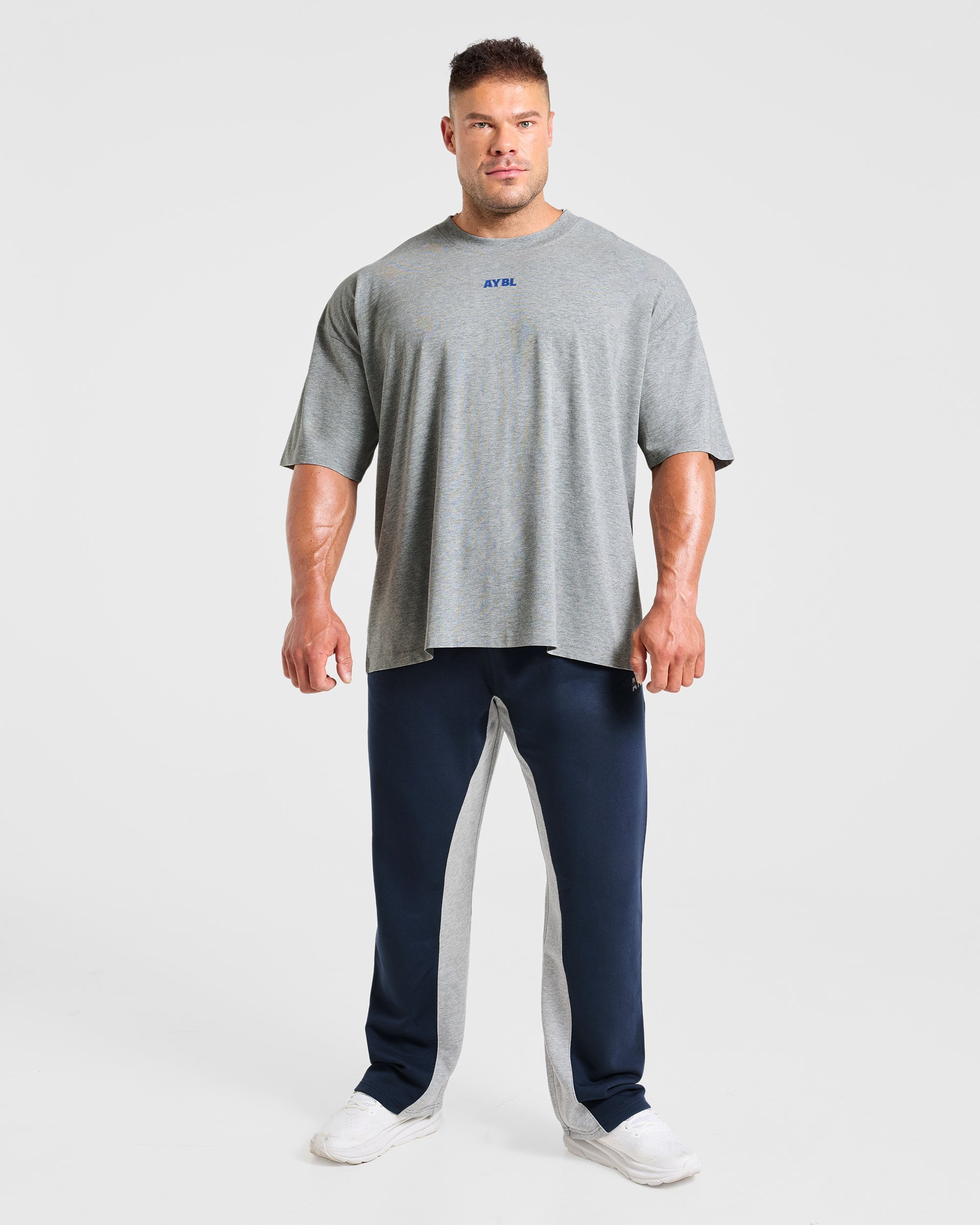 Wesley Vissers x AYBL Dutch Oak Oversized T Shirt - Mid Marl Grey
