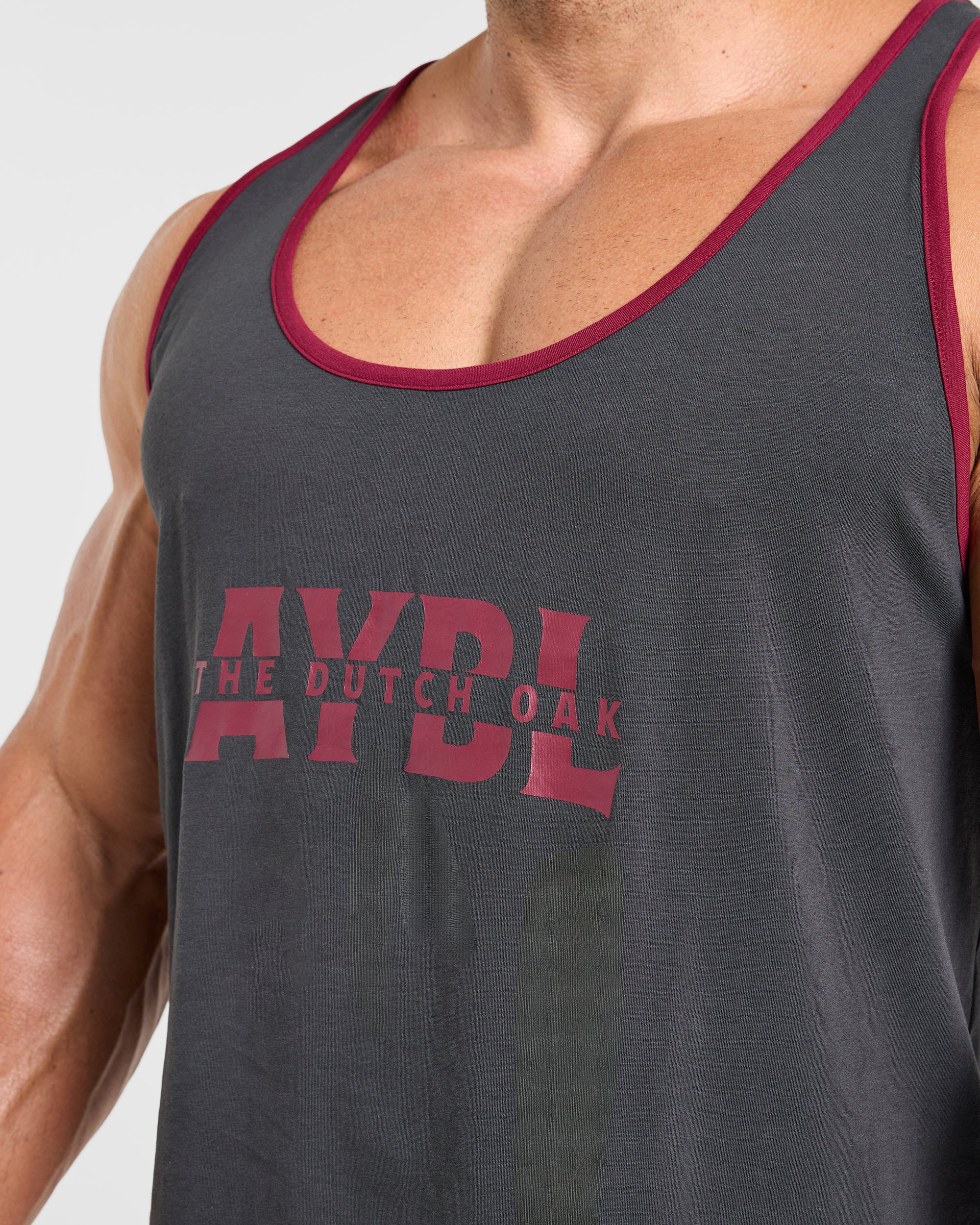 Wesley Vissers x Contrast Tank - Charcoal