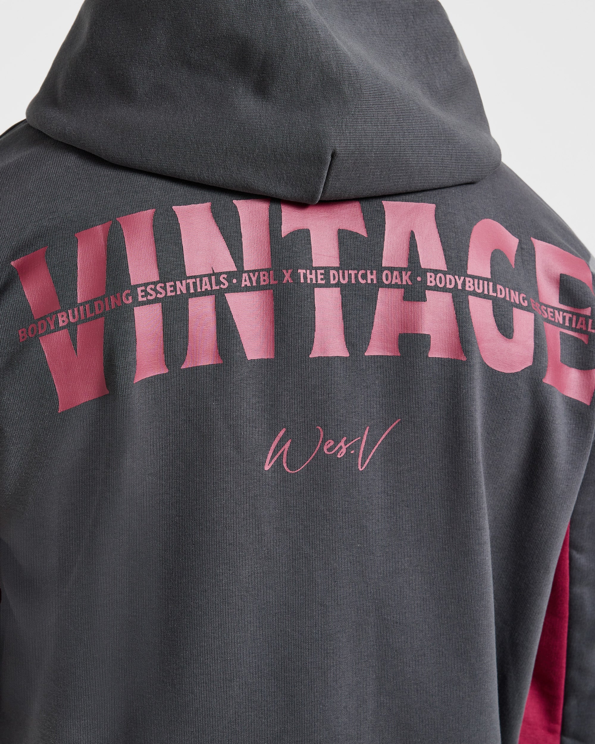 Wesley Vissers x Oversized Zip Up Hoodie - Charcoal