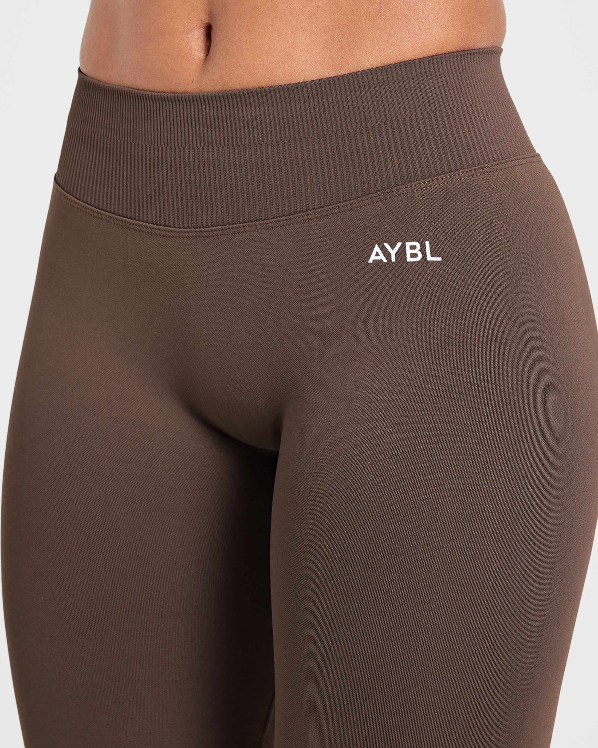 Enhance Seamless Flared Leggings - Brown