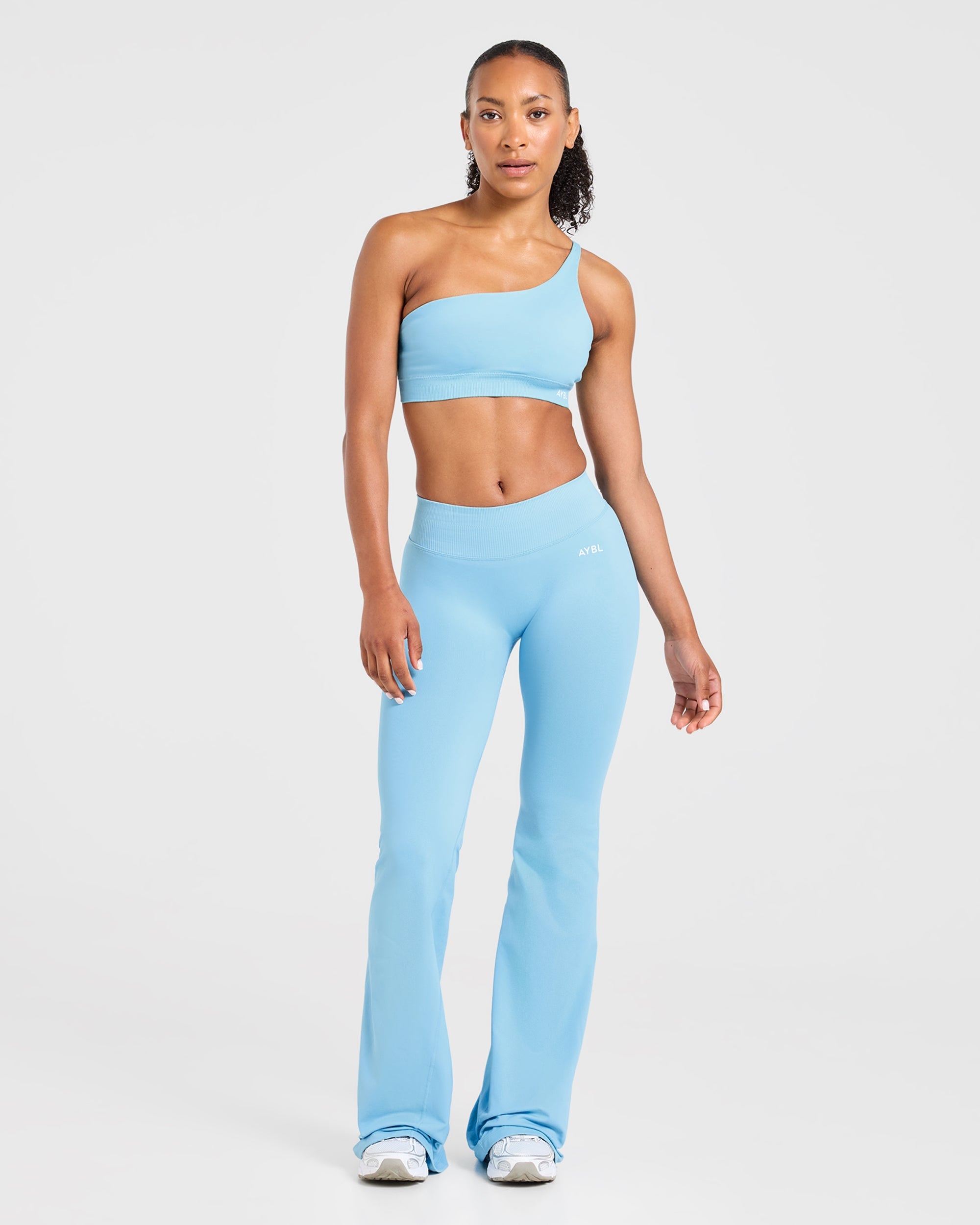 Enhance Seamless Flared Leggings - Powder Blue