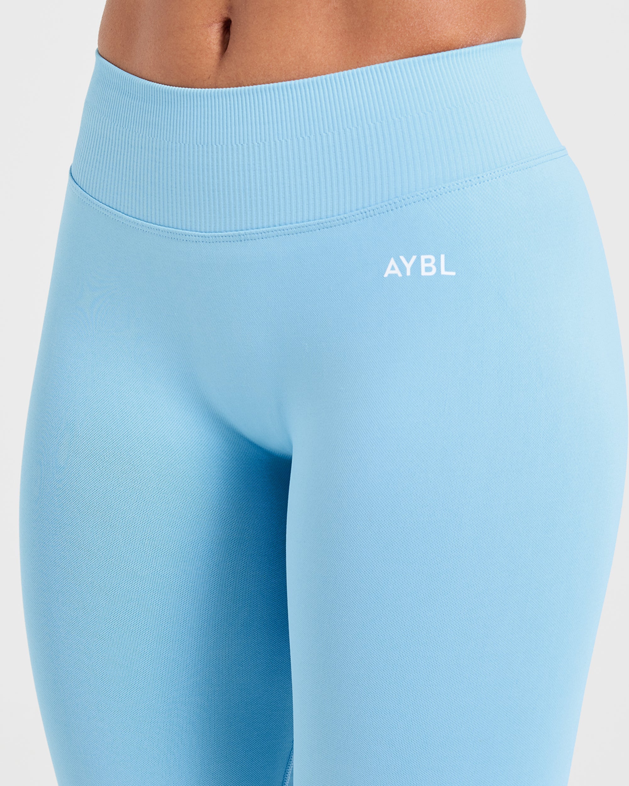 Enhance Seamless Flared Leggings - Powder Blue