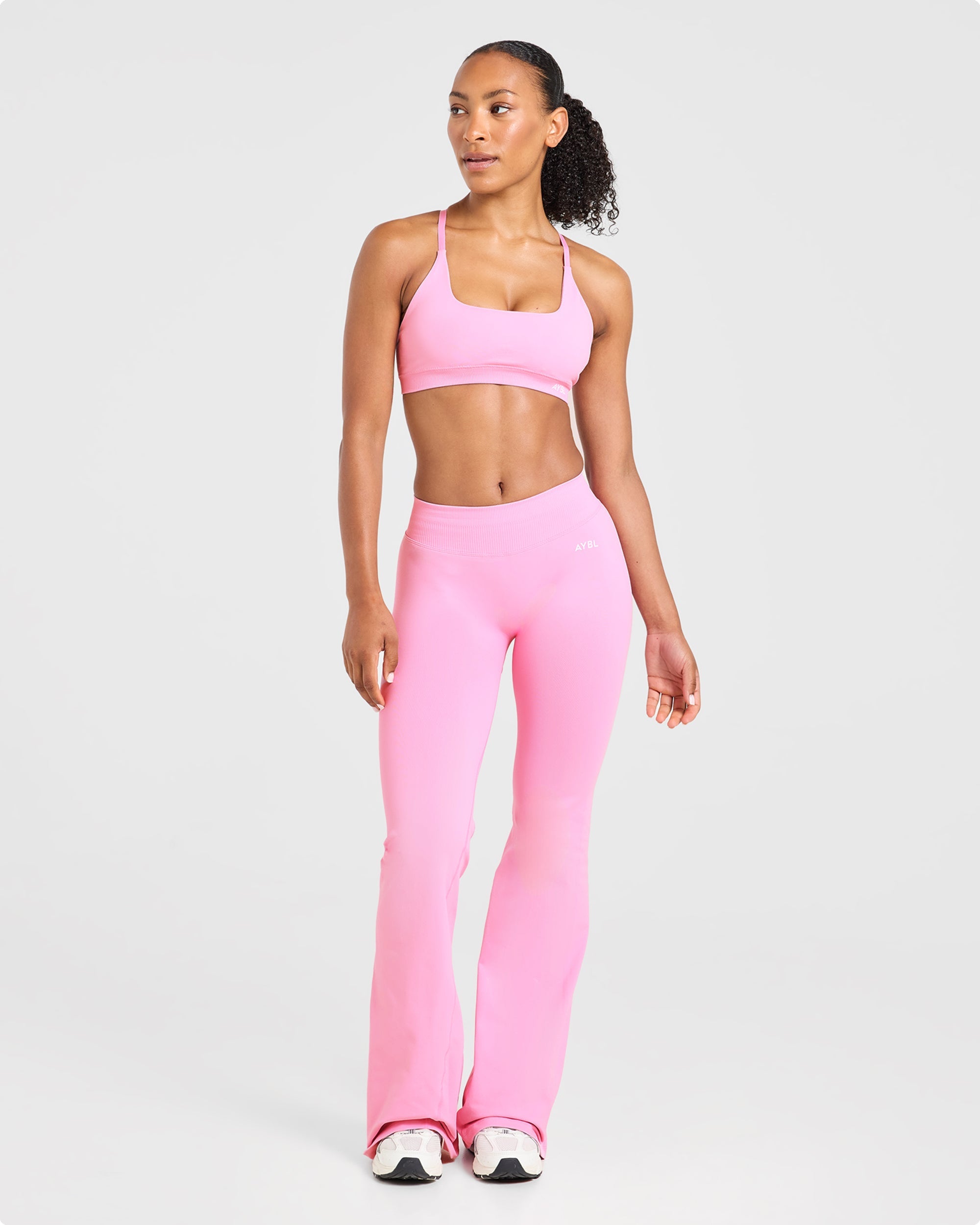 Enhance Seamless Flared Leggings - Sugar Pink