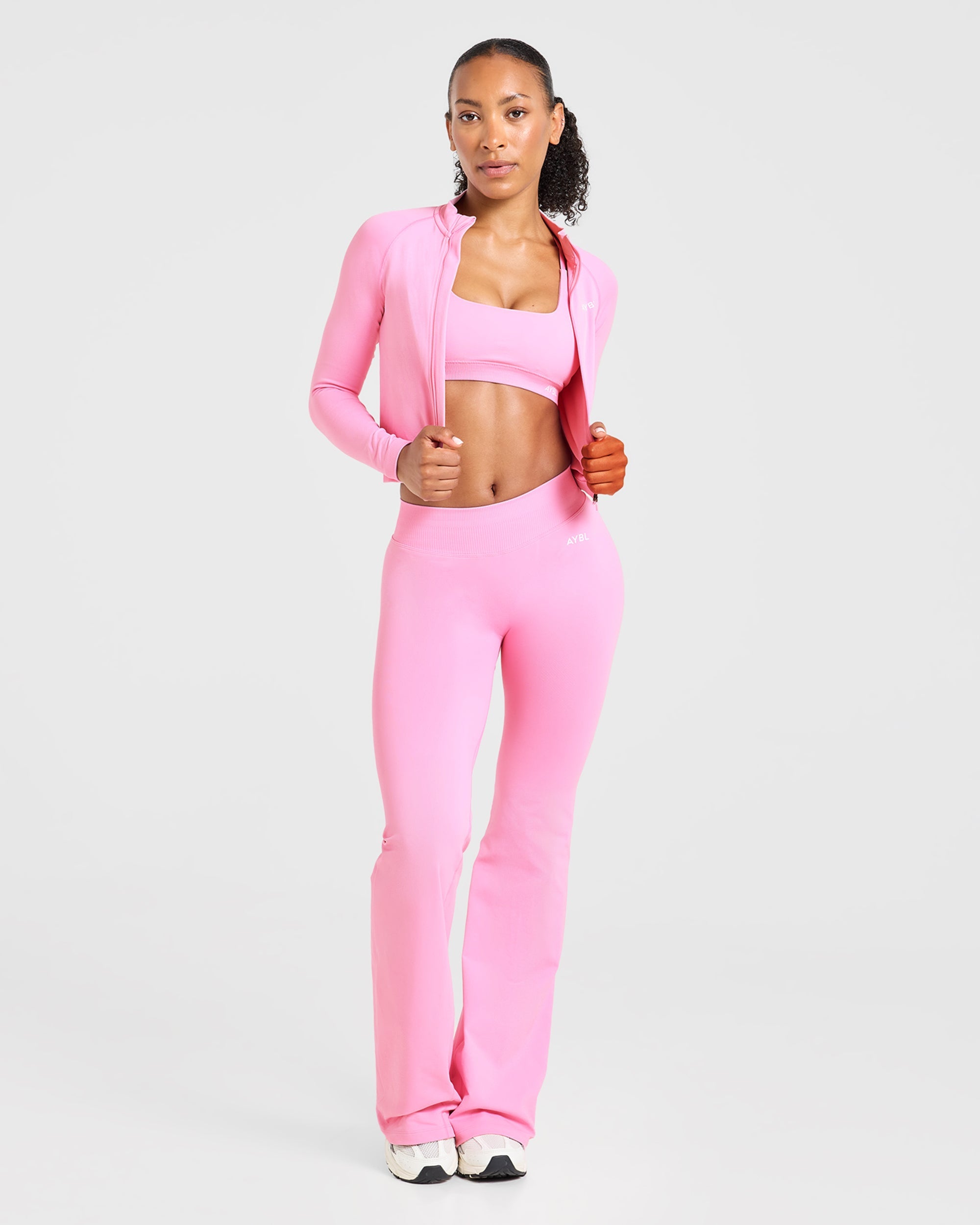 Enhance Seamless Flared Leggings - Sugar Pink