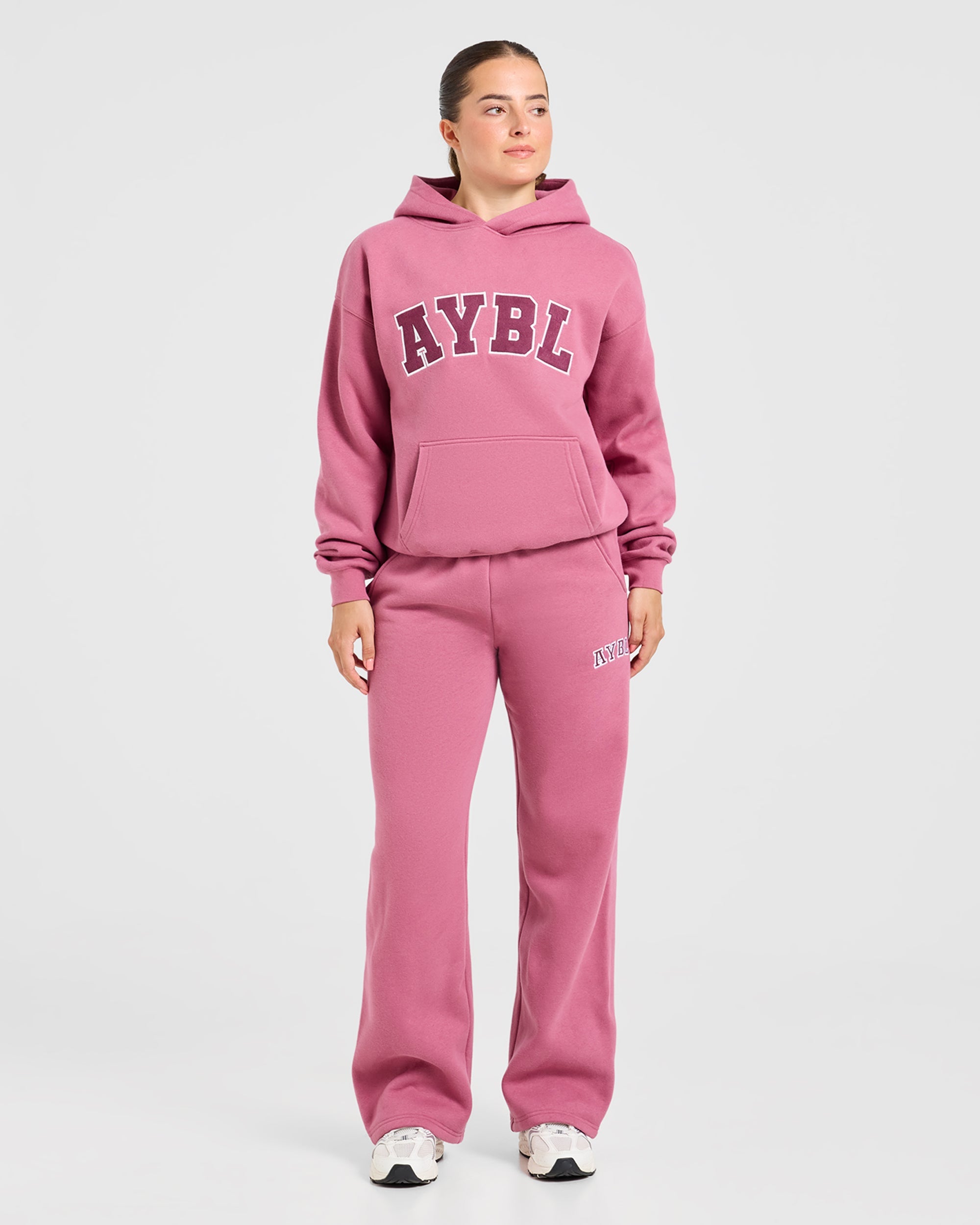 Varsity 2.0 Oversized Hoodie - Dusty Rose