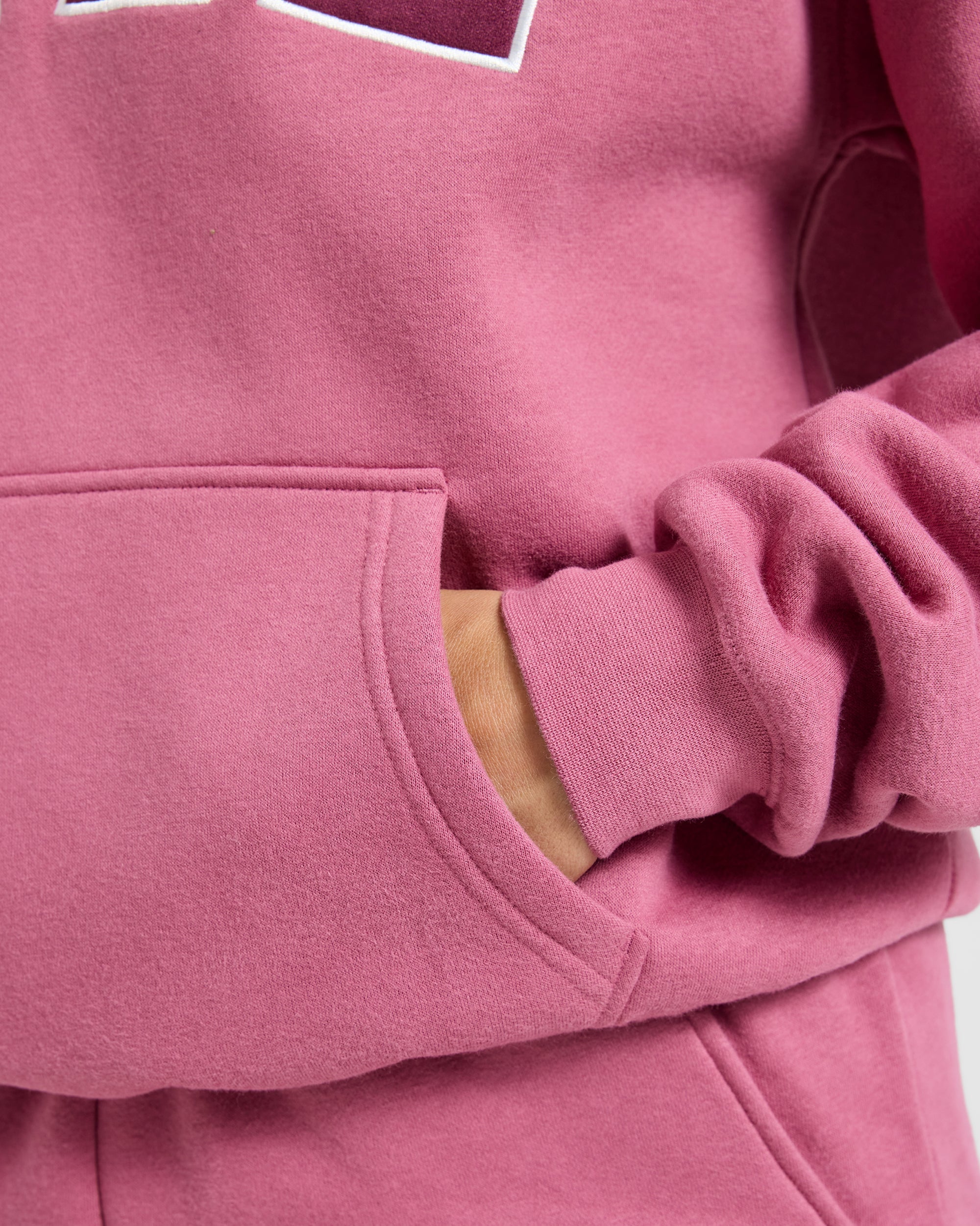 Varsity 2.0 Oversized Hoodie - Dusty Rose