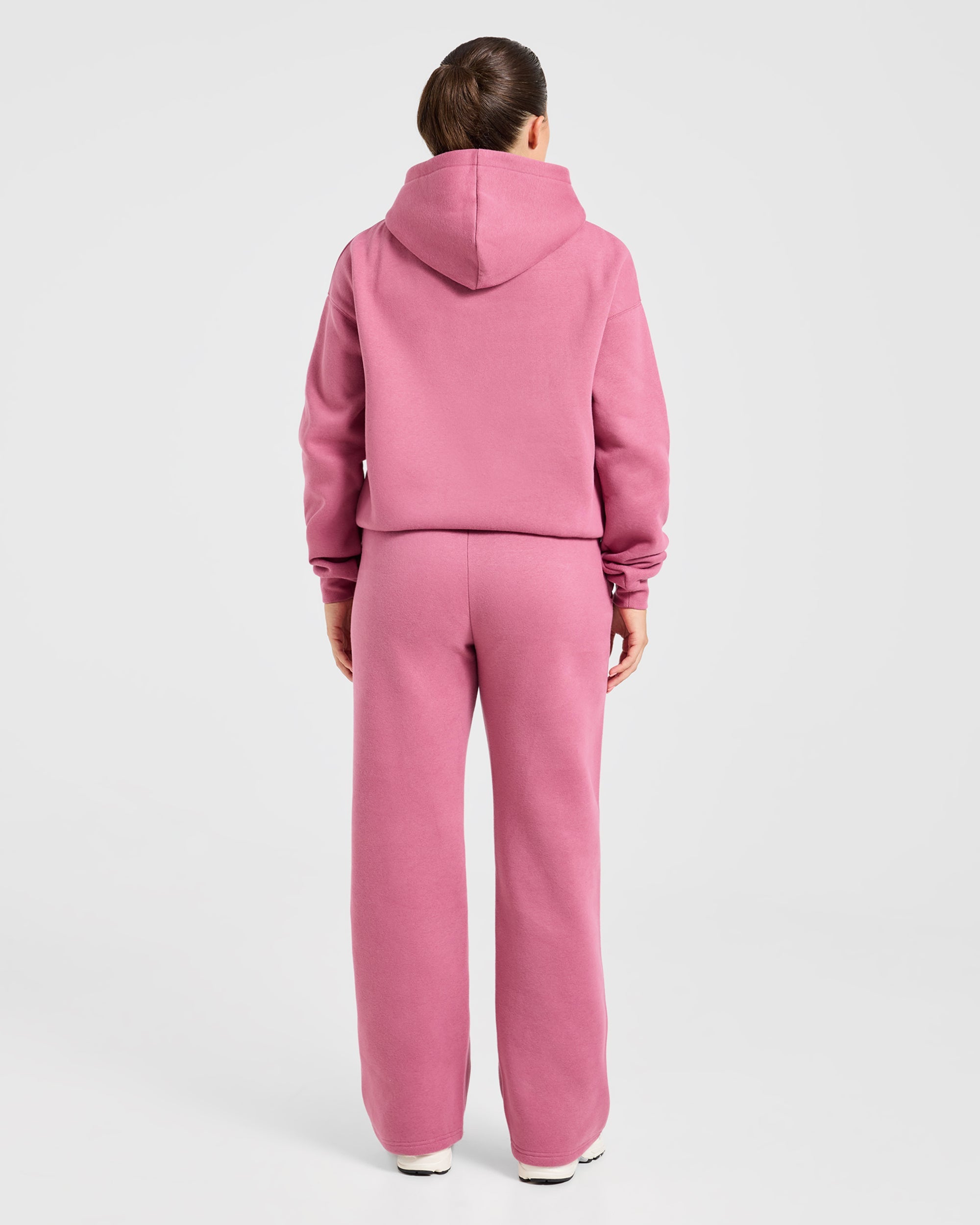 Varsity 2.0 Oversized Straight Leg Joggers - Dusty Rose