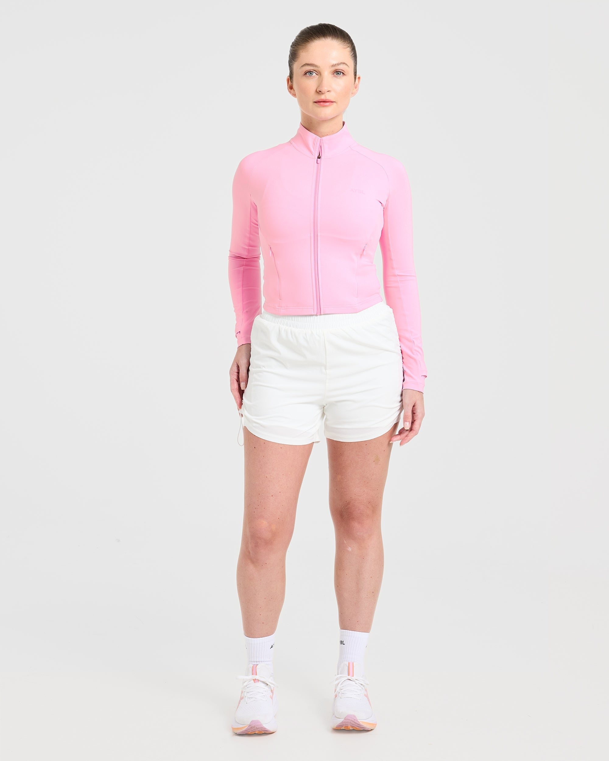 Run Zip Jacket - Spring Pink