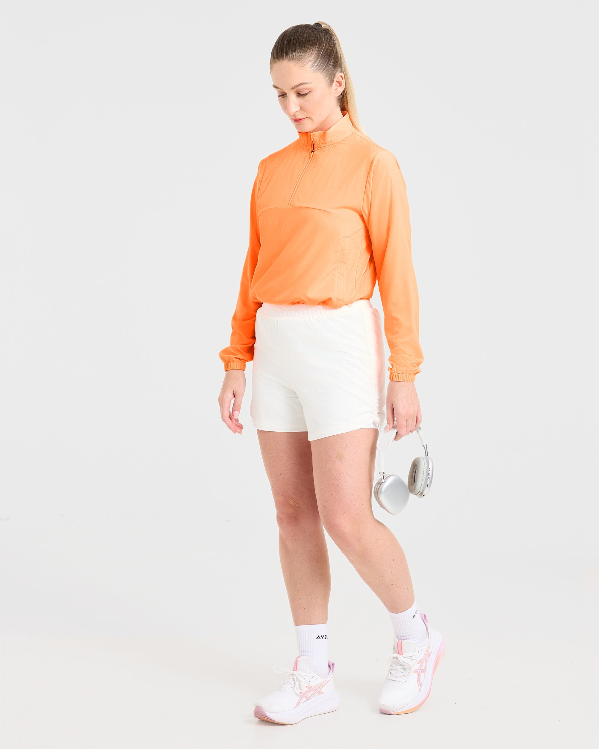 Run 1/2 Zip Jacket - Vibrant Apricot