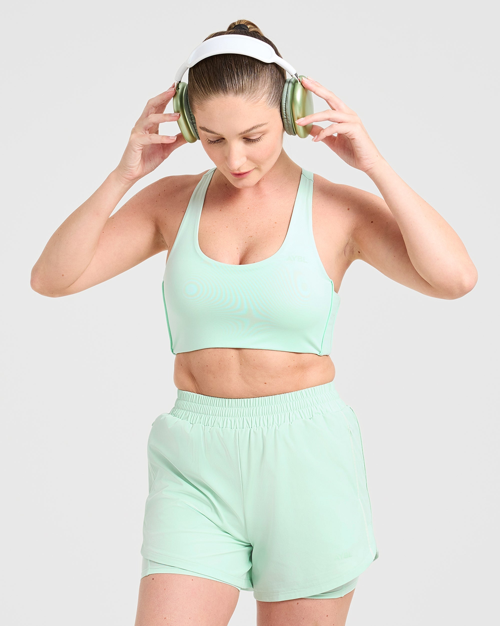 Run Sports Bra - Cool Mint