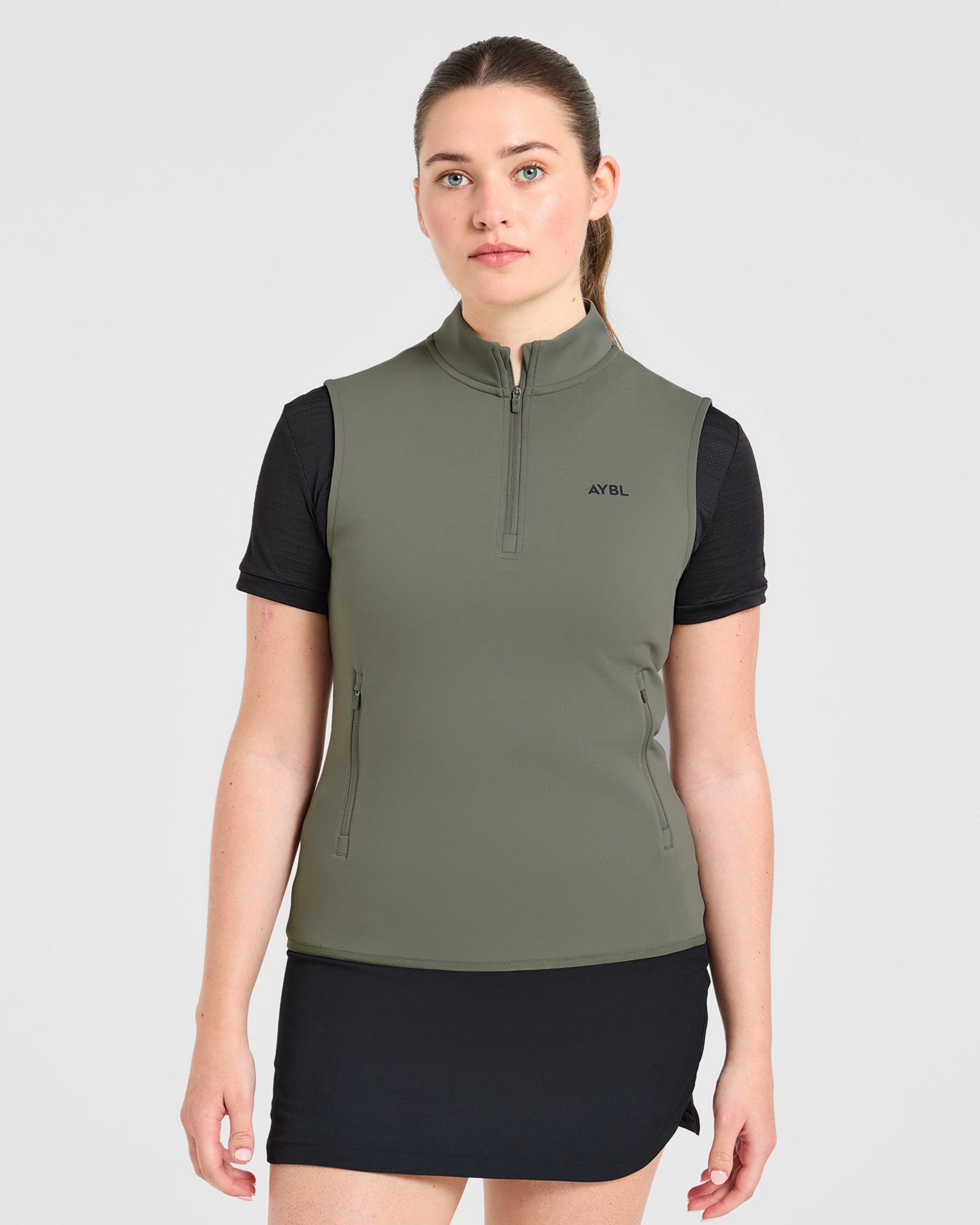 Classic 1/4 Zip Vest - Deep Sage